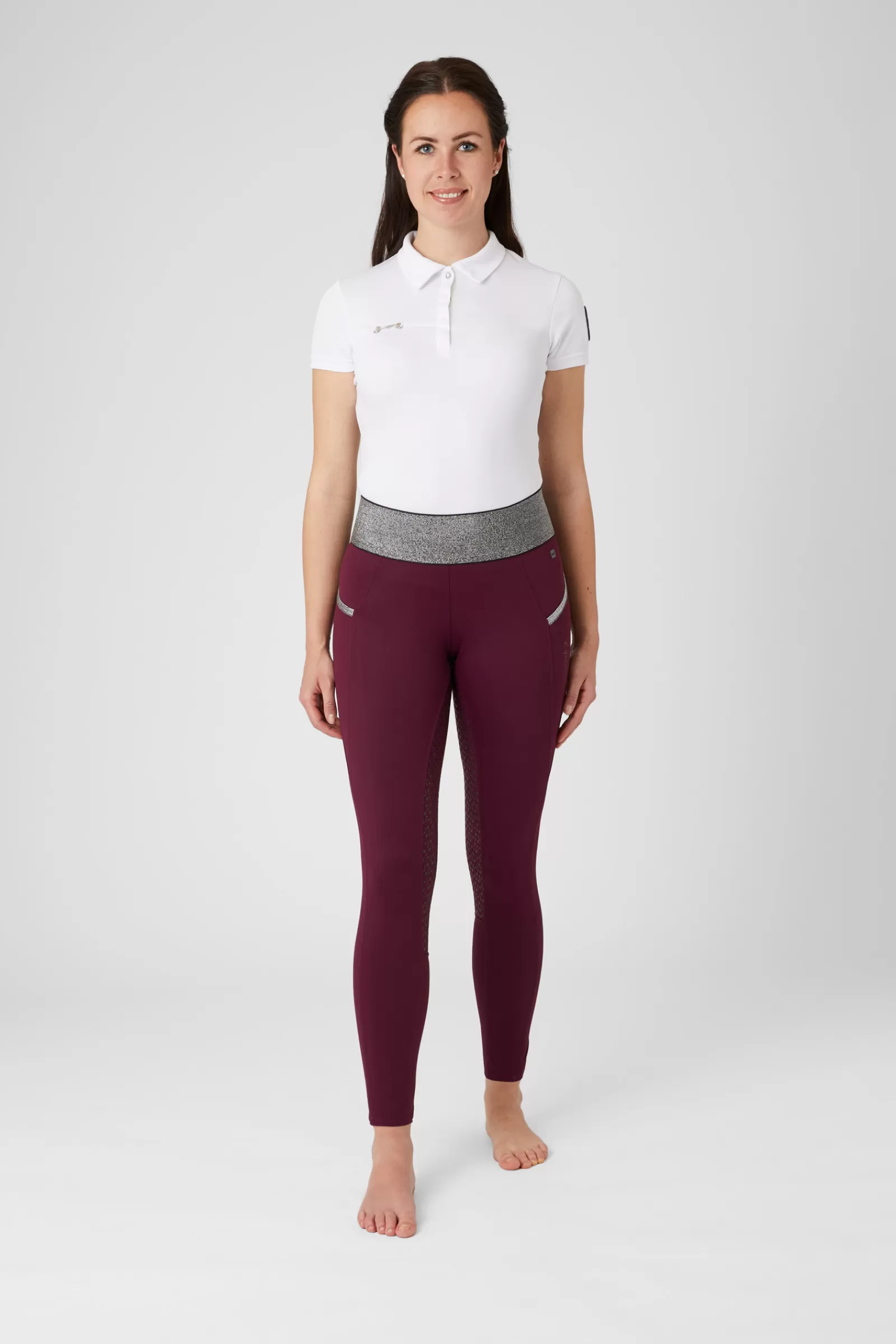 horze Leggings D'équitation Fond Integral Pour Femmes Avec Taille Scintillante< Leggings D'équitation