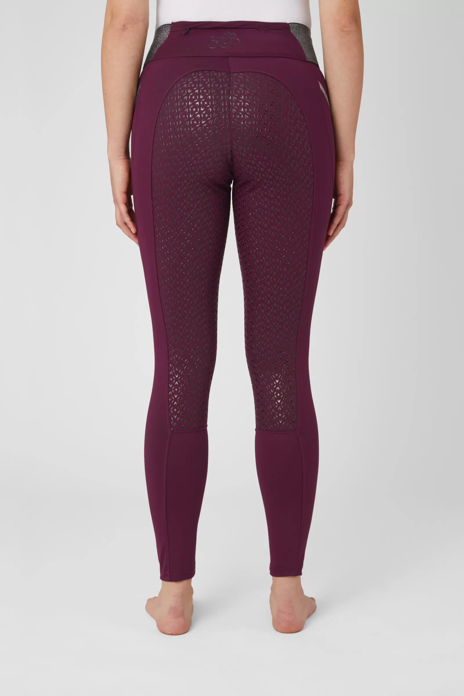 horze Leggings D'équitation Fond Integral Pour Femmes Avec Taille Scintillante< Leggings D'équitation
