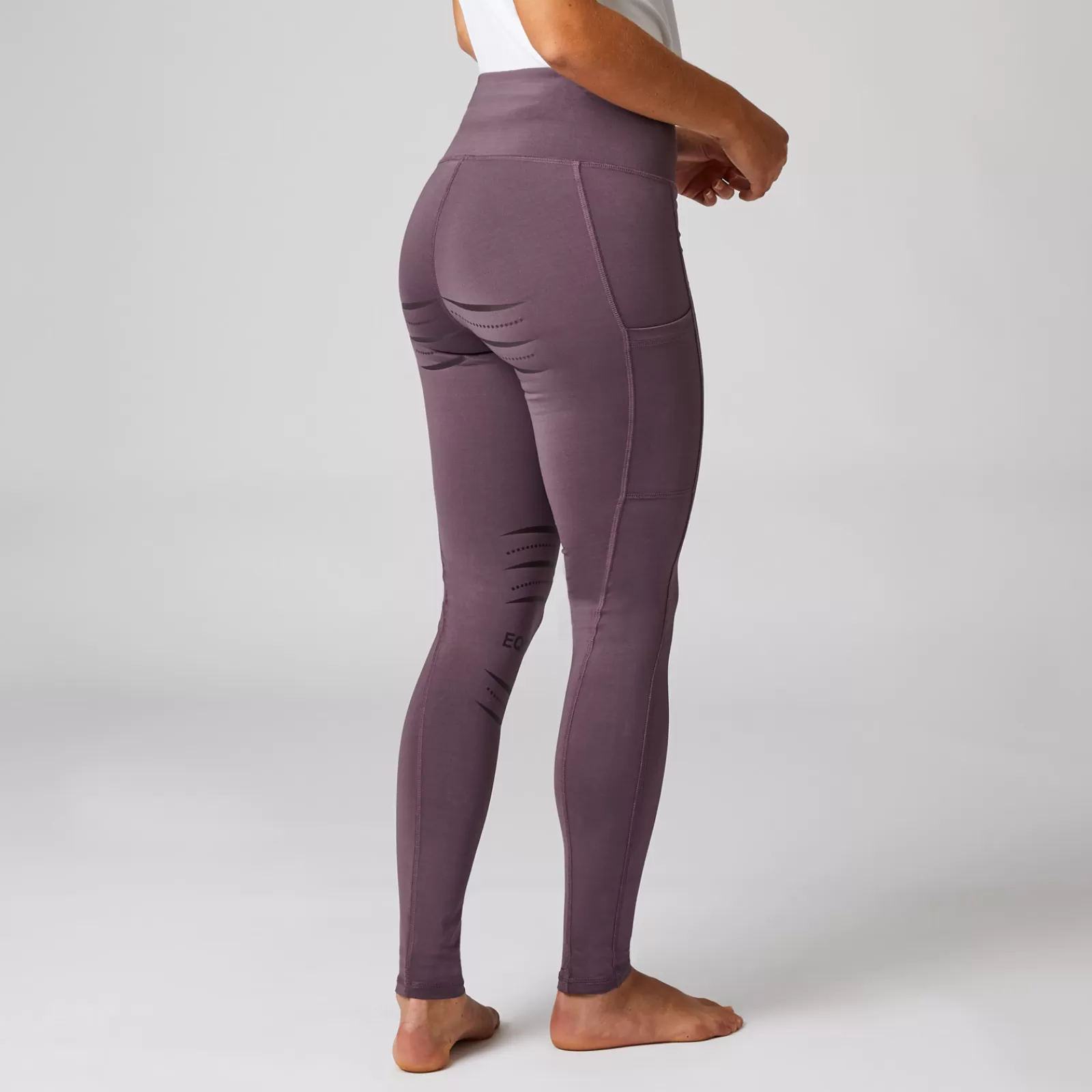 horze Leggings D'équitation Fond Integral Silicone Avec Poche Telephone, Femme< Leggings D'équitation
