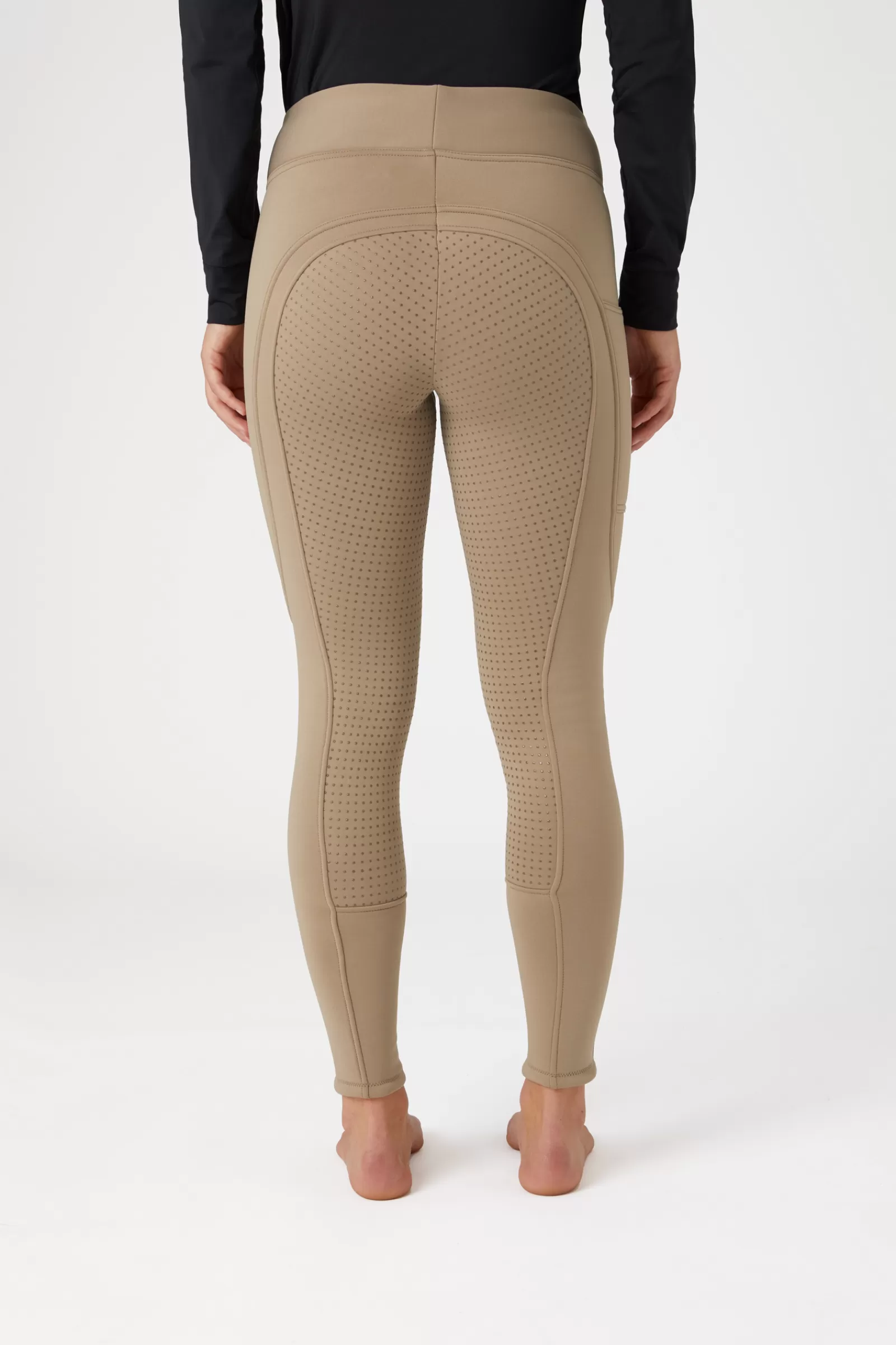 horze Leggings D'équitation Hiver Active Fond Integral Grip Avec Poche Telephone, Femme< Leggings D'équitation