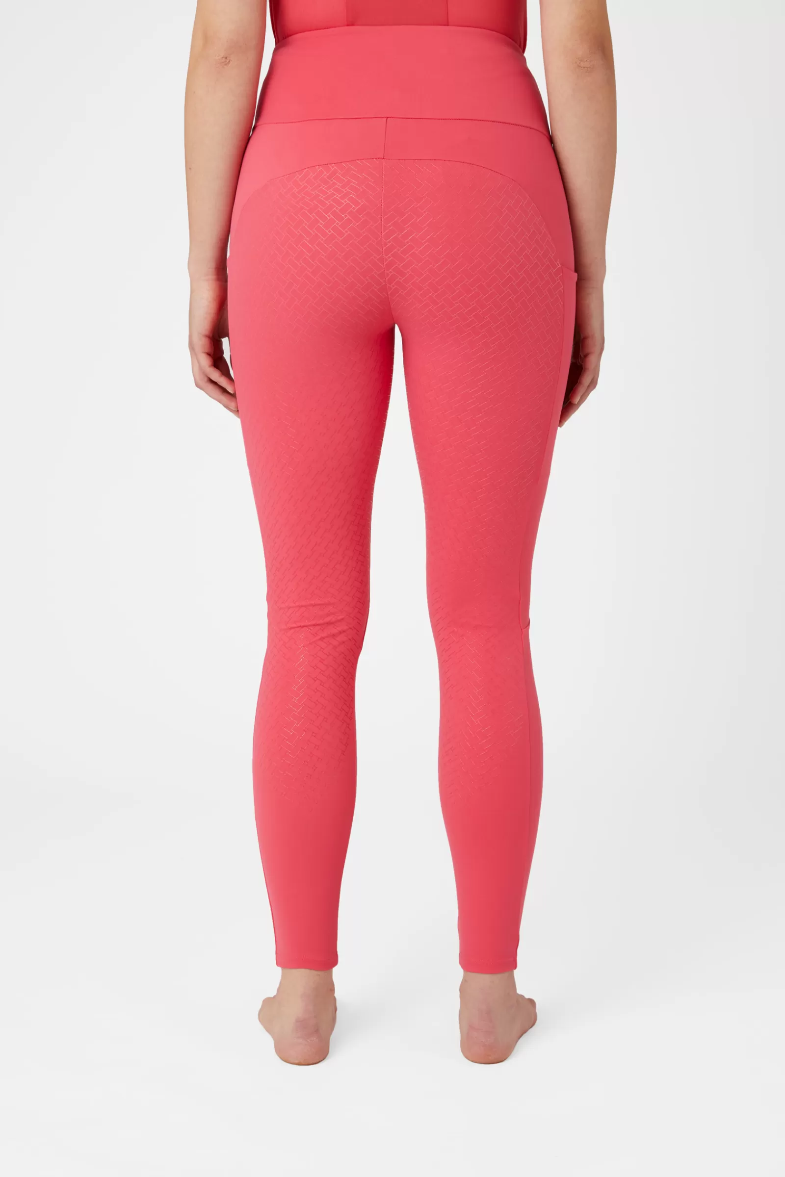 horze Leggings D'équitation Ginny Fond Integral Silicone Avec Poche Telephone, Femme< Leggings D'équitation