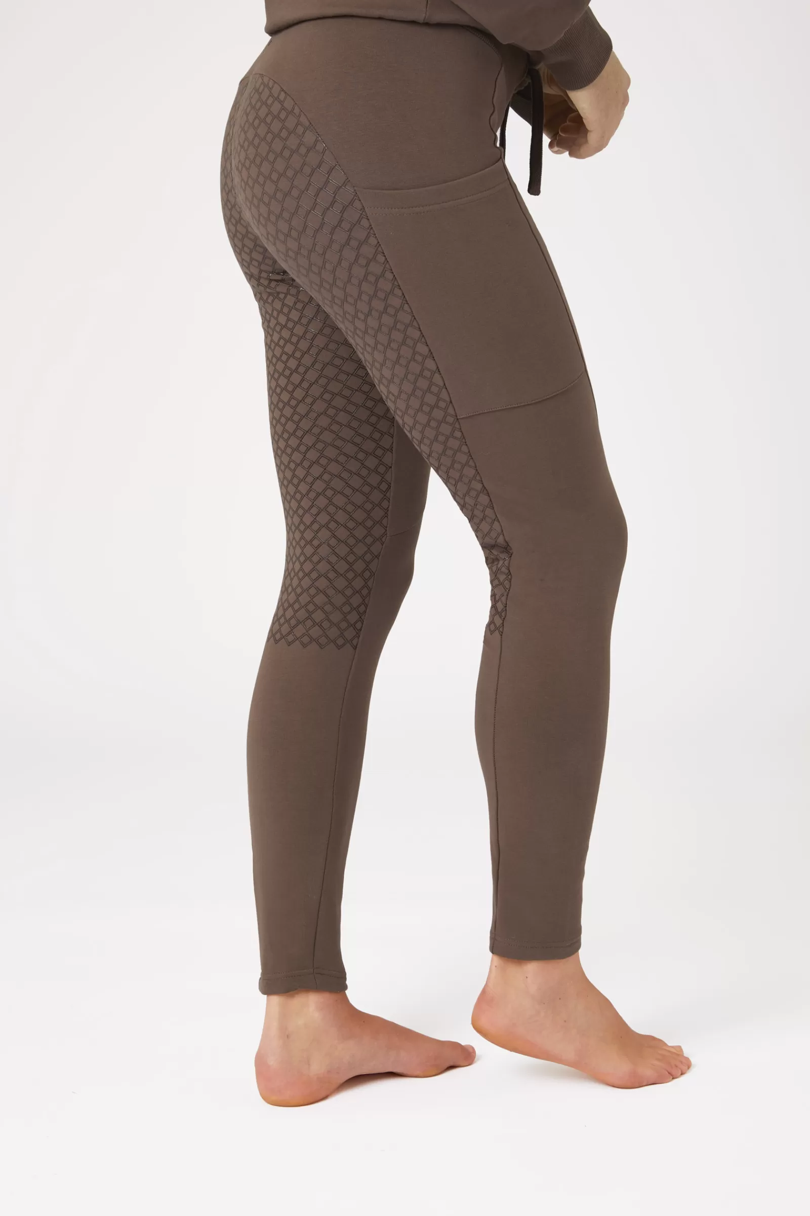 horze Leggings D'équitation Jade En Coton Stretch Fond Integral Grip, Femme< Leggings D'équitation