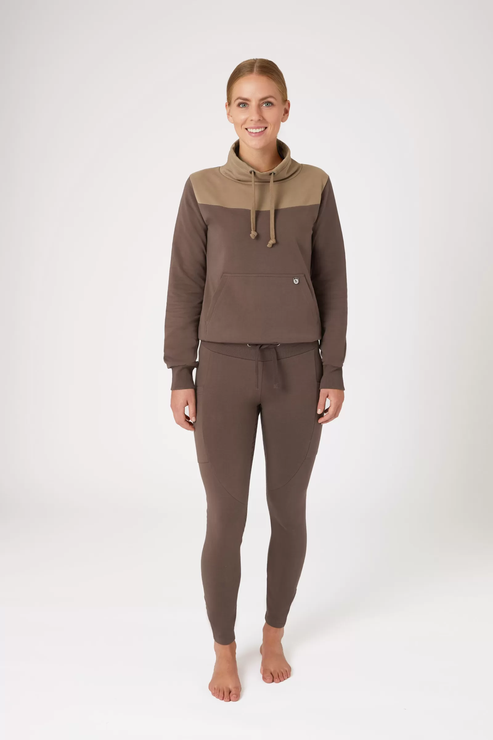 horze Leggings D'équitation Jade En Coton Stretch Fond Integral Grip, Femme< Leggings D'équitation