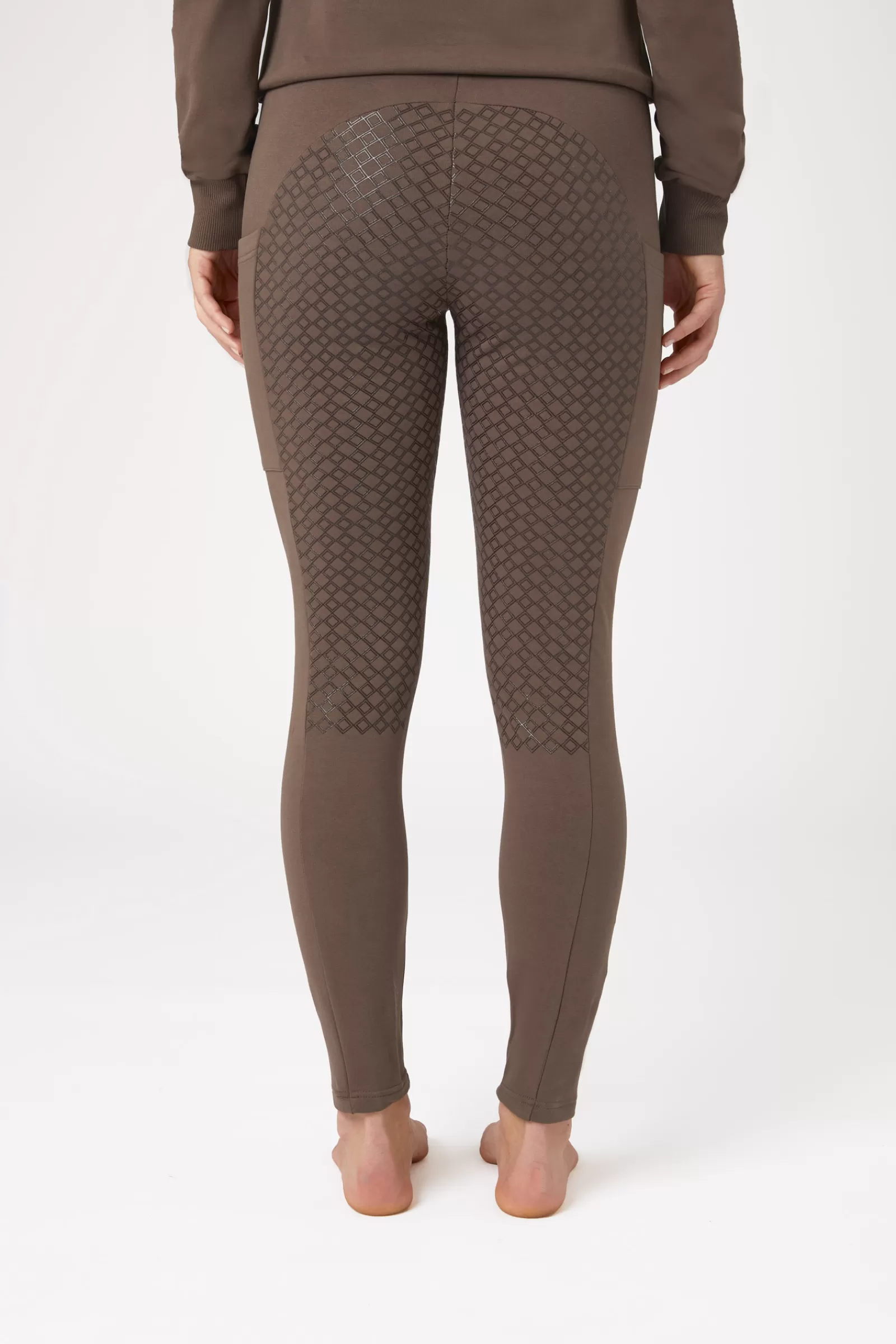 horze Leggings D'équitation Jade En Coton Stretch Fond Integral Grip, Femme< Leggings D'équitation