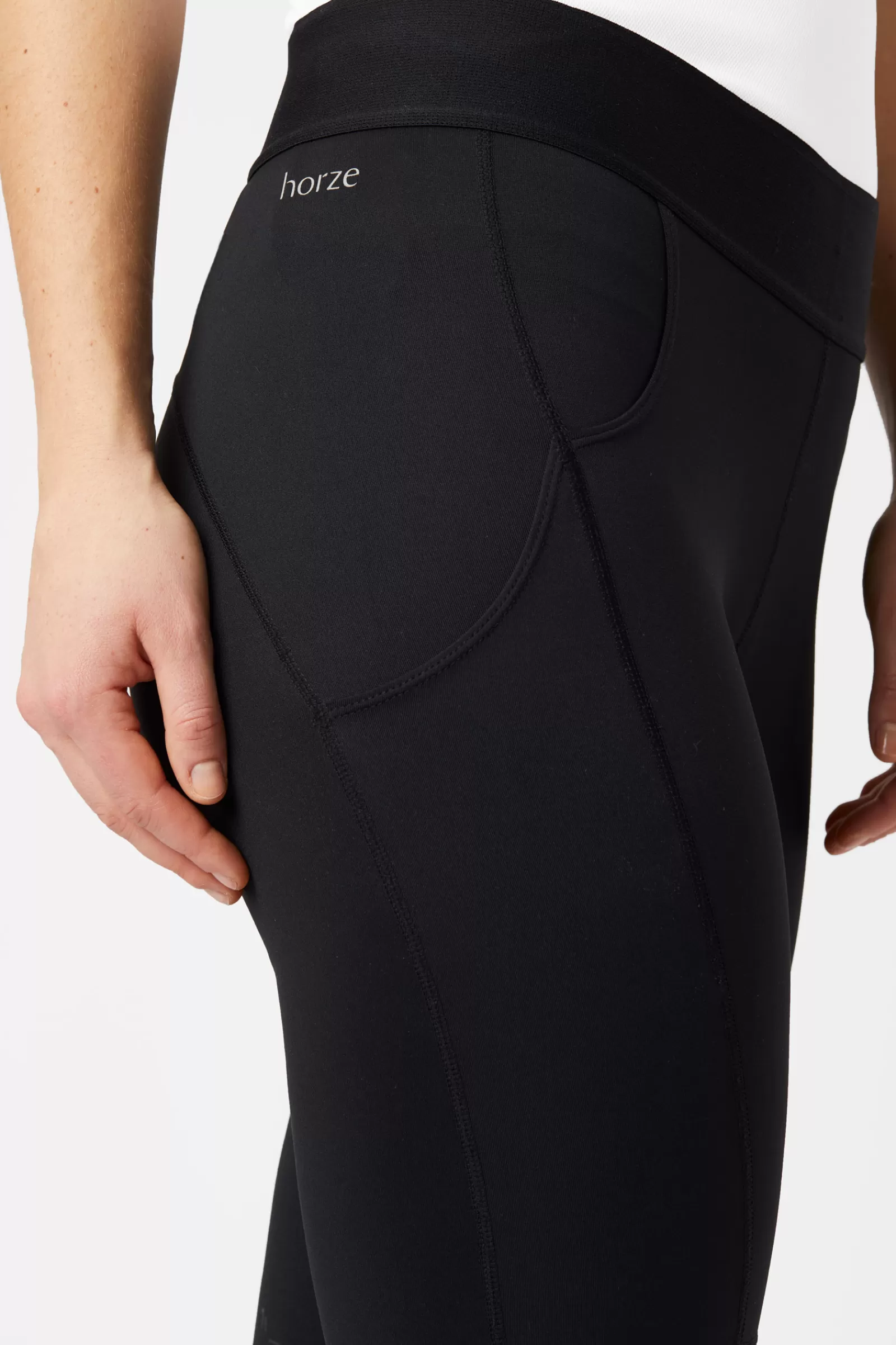 horze Leggings D'équitation Nadia Basanes Silicone, Femme Avec 4 Poches< Leggings D'équitation