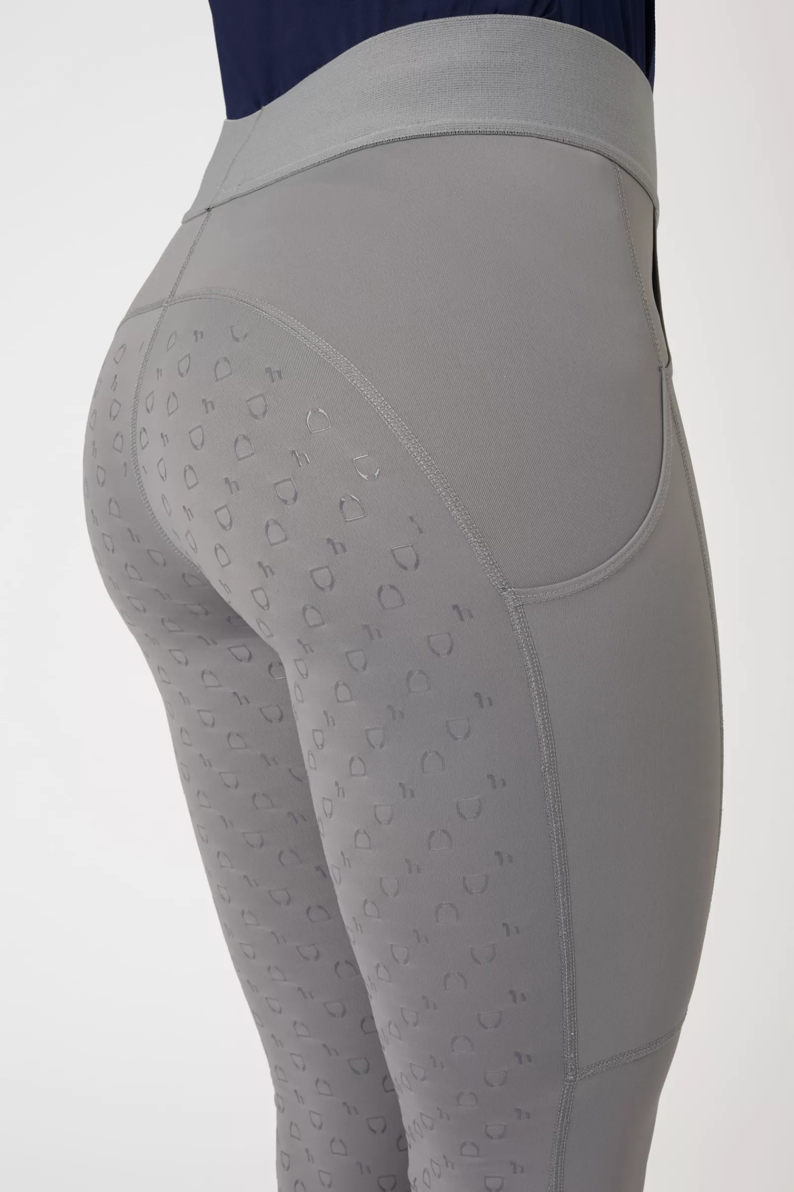 horze Leggings D'équitation Nadia Fond Integral Silicone Avec 4 Poches, Femme< Leggings D'équitation
