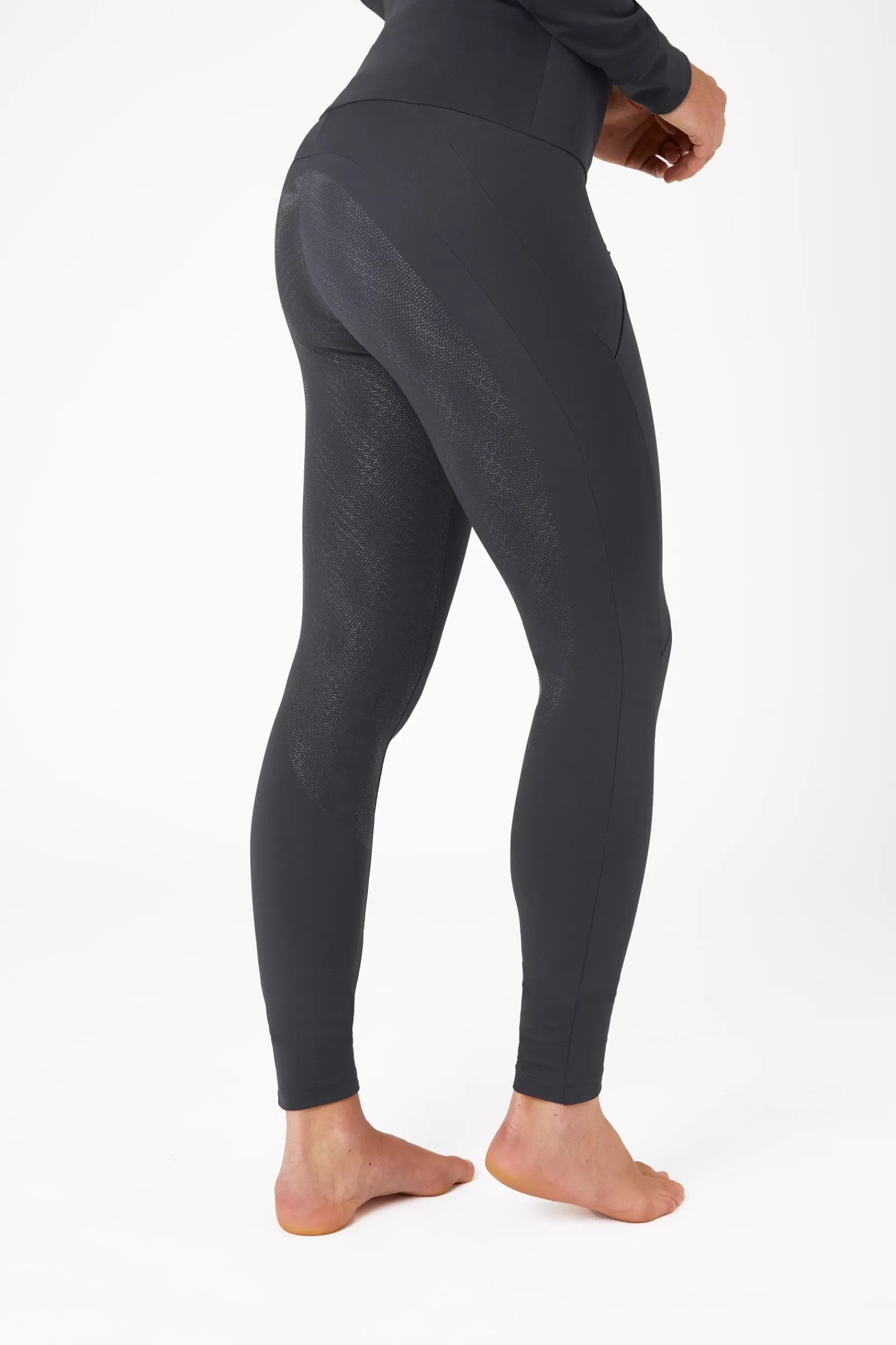 horze Leggings D'équitation Raquel Fond Integral Avec Poche Telephone, Femme< Leggings D'équitation