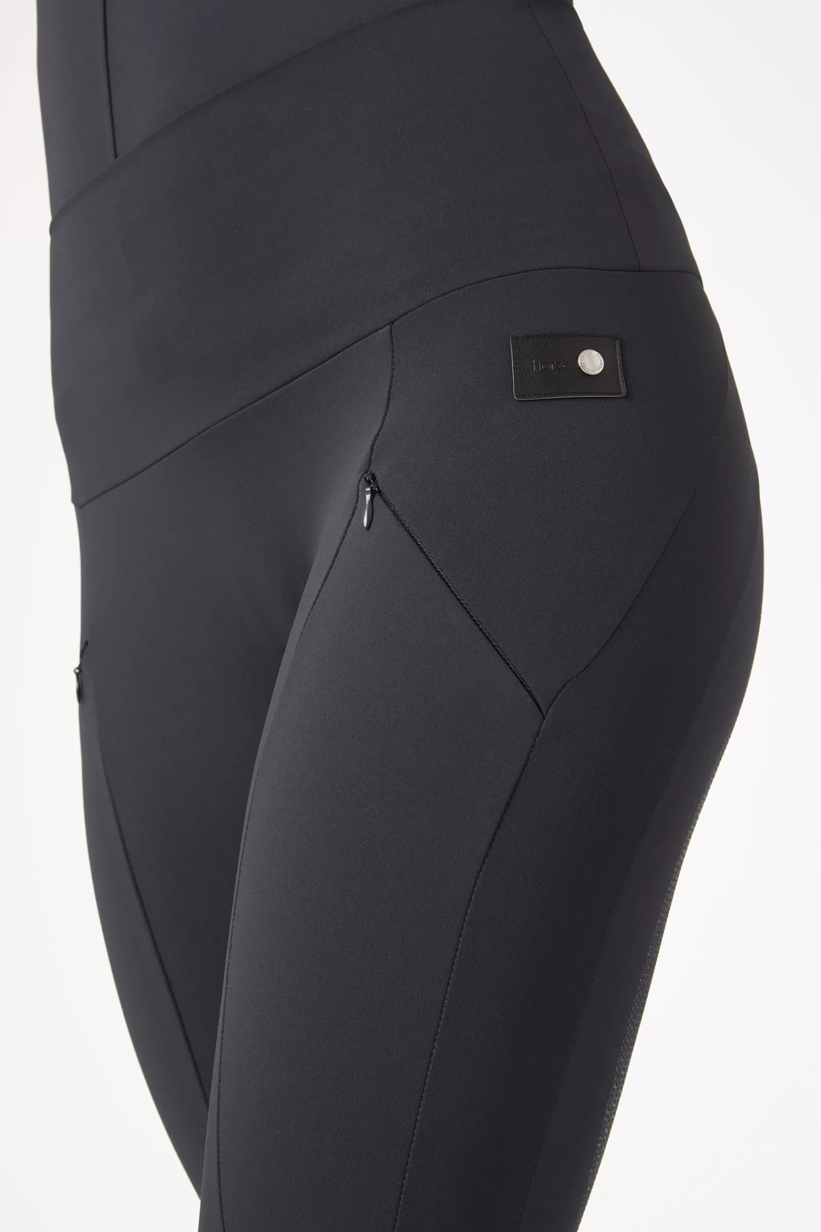 horze Leggings D'équitation Raquel Fond Integral Avec Poche Telephone, Femme< Leggings D'équitation