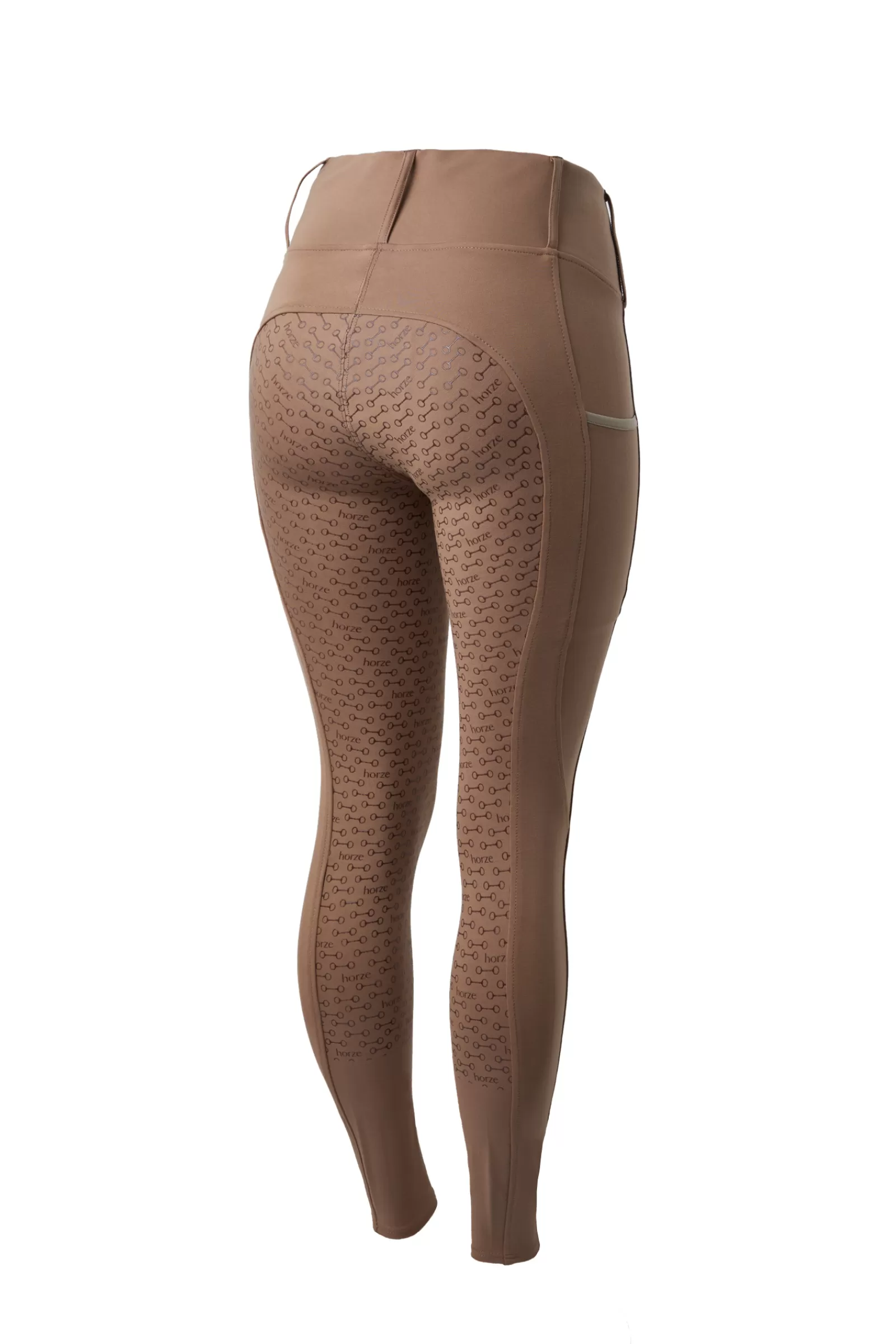 horze Leggings D'équitation Taille Haute Fond Integral Silicone Lucinda, Femme< Leggings D'équitation