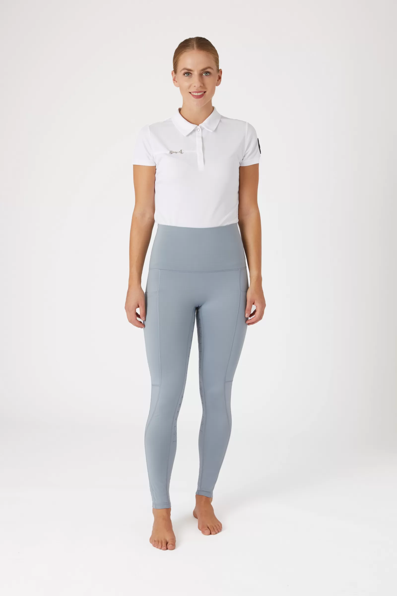 horze Leggings D'équitation Thermiques Fond Integral Mette, Femme, Taille Haute< Leggings D'équitation