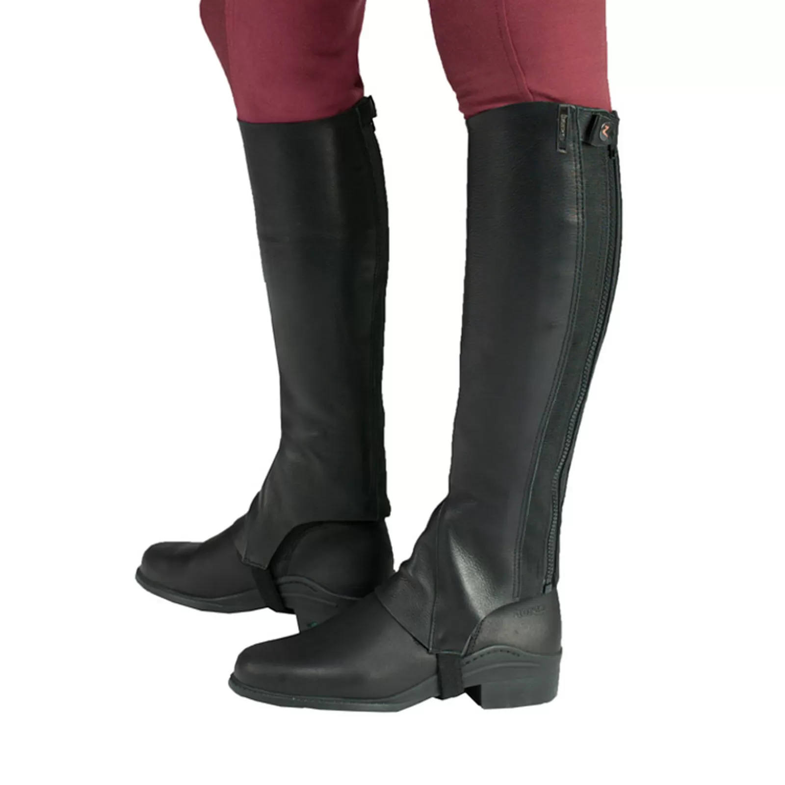horze Mini-Chaps Cuir Souple Franci< Chaps D'équitation