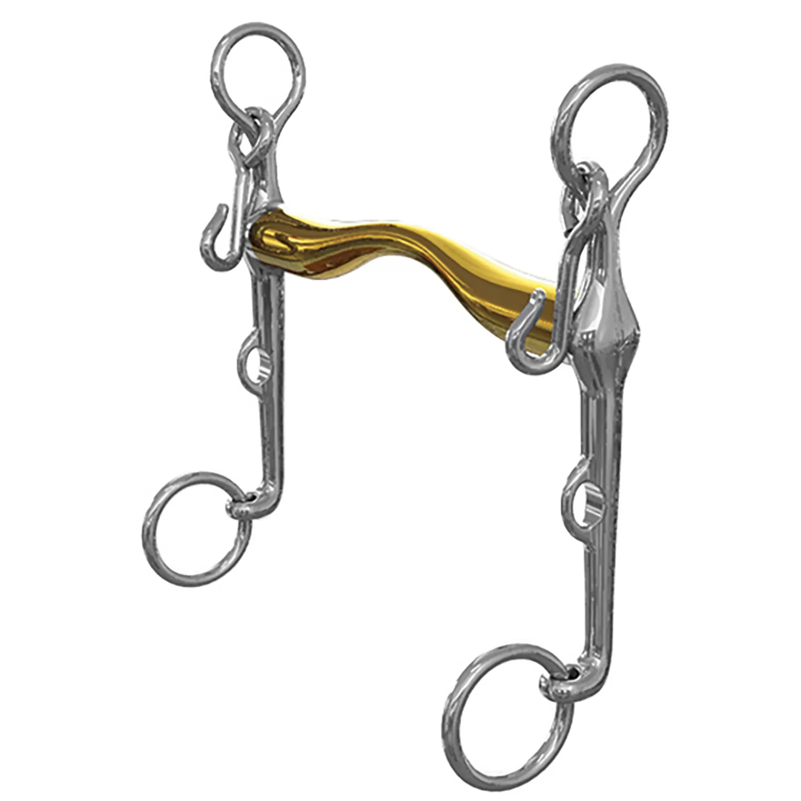 Shop Mors De Bride Cheval Debutant Ns Bits Starter, Type L'Hotte A Leger Passage De Langue, Epaisseur 16 Mm, Branche Inferieure 7 Cm Mors De Bride