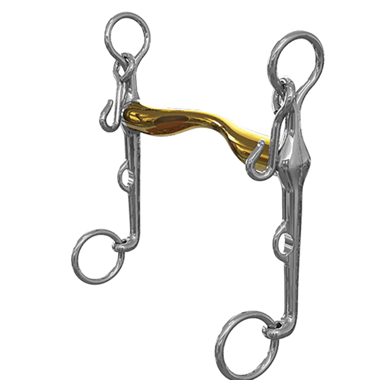 Discount Mors De Bride Ns Bits Aachen, L'Hotte A Leger Passage De Langue, Epaisseur 16 Mm, Branche Inferieure 7 Cm Mors De Bride
