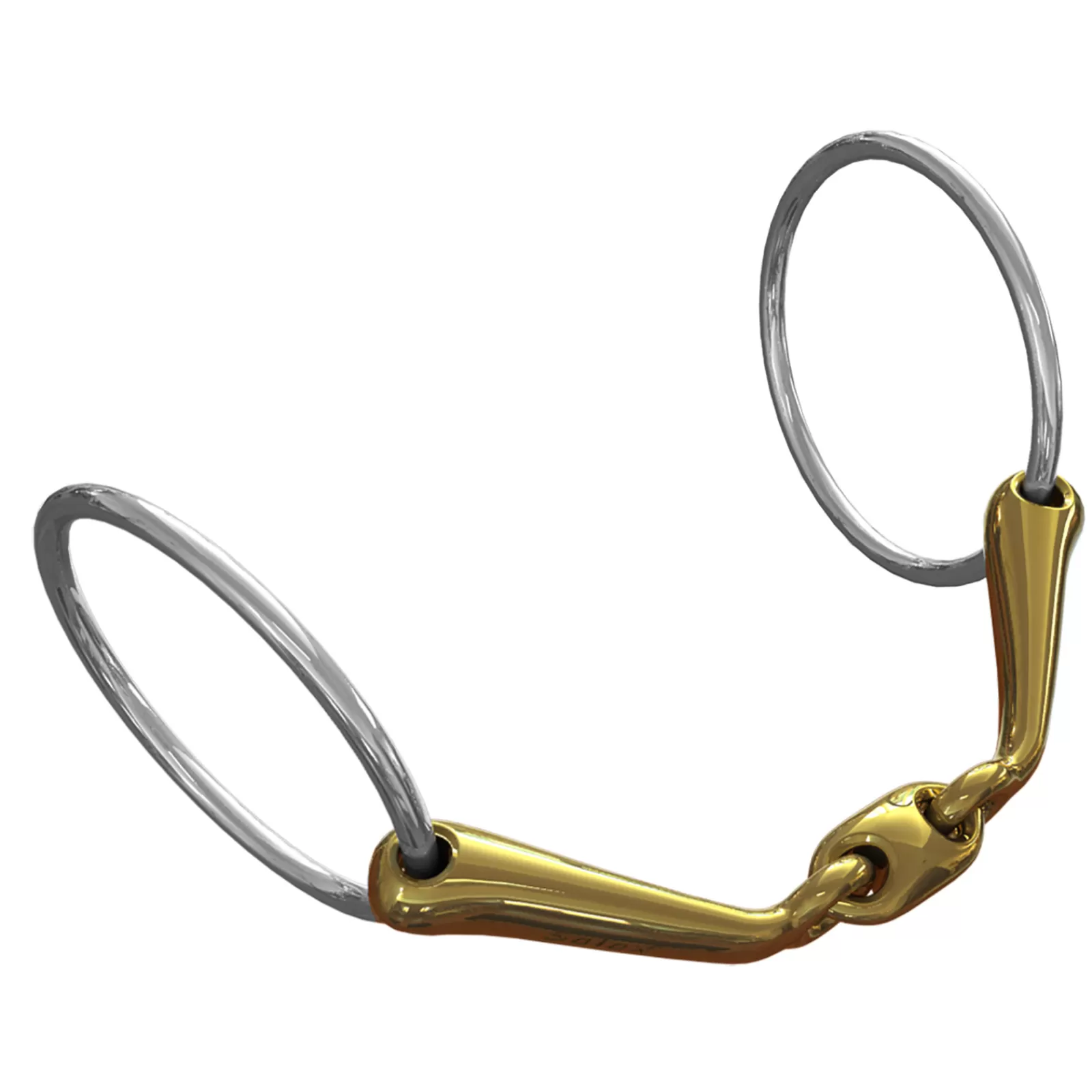 Clearance Mors De Filet Ns Bits Starter, Debourrage, Reprise En Main, Epaisseur 16 Mm, Anneaux Chantilly 70 Mm Mors 2 Anneaux