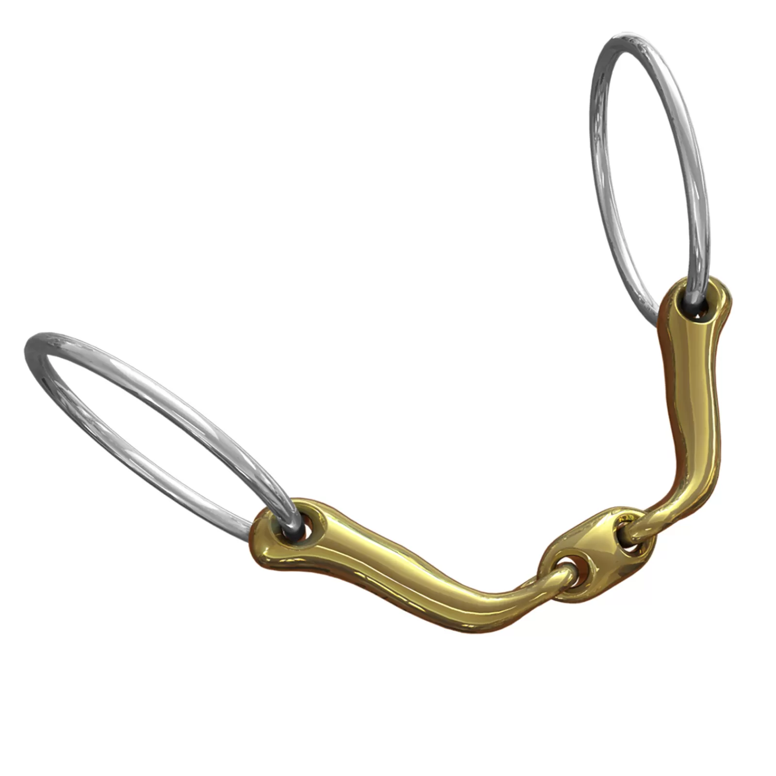 New Mors De Filet Ns Bits Verbindend, Canons Epaisseur12Mm, Anneaux Chantilly 55 Mm Mors 2 Anneaux