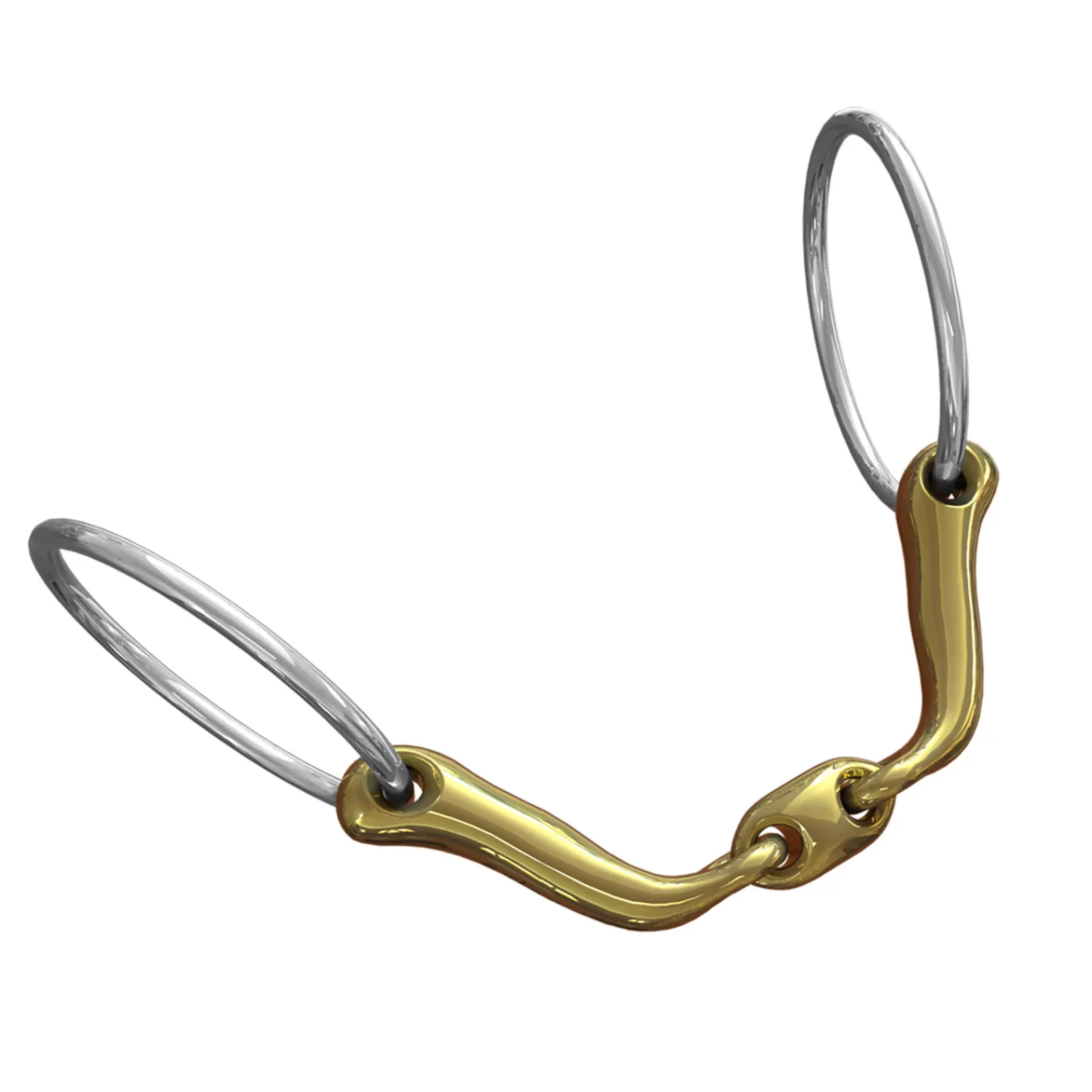 Flash Sale Mors De Filet Ns Bits Verbindend, Canons Epaisseur 16 Mm, Anneaux Chantilly 70 Mm Mors 2 Anneaux