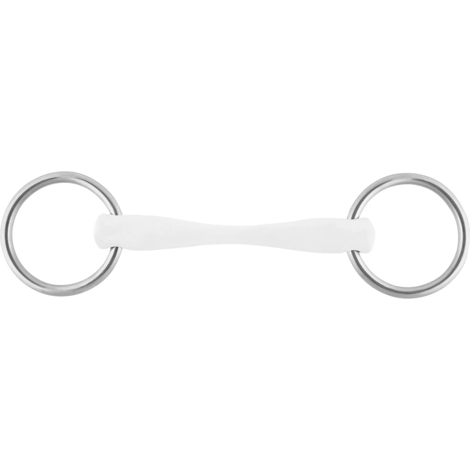 New Mors De Filet Nathe Poney Standard 16 Mm Sans Coeur Acier (Anneaux 55 Mm) Mors 2 Anneaux