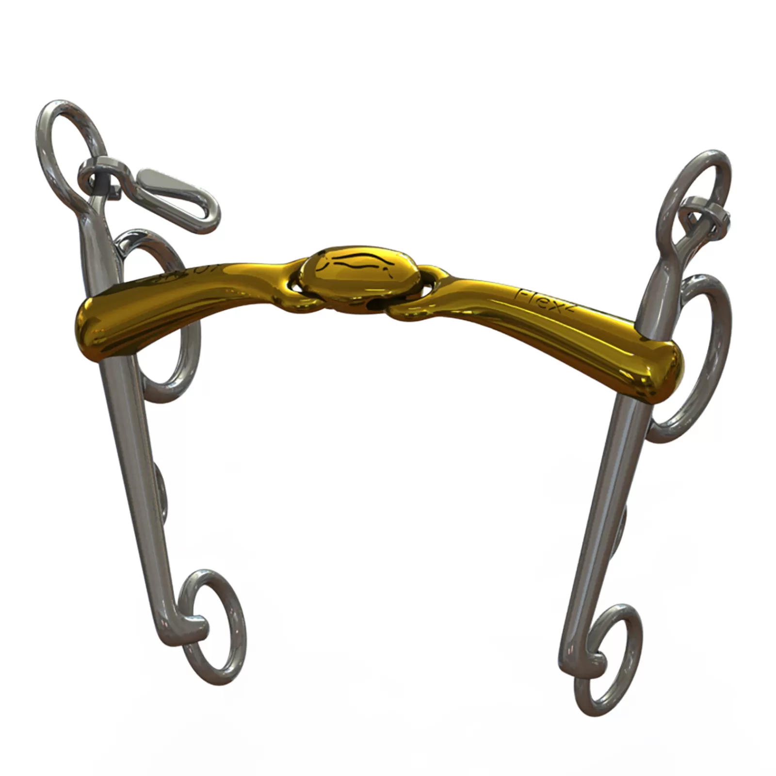 Best Mors Pelham Ns Bits Turtle Tilt Avec Flex, Canons Epaisseur 16 Mm, Branche Inferieure 7 Cm Mors Pelham