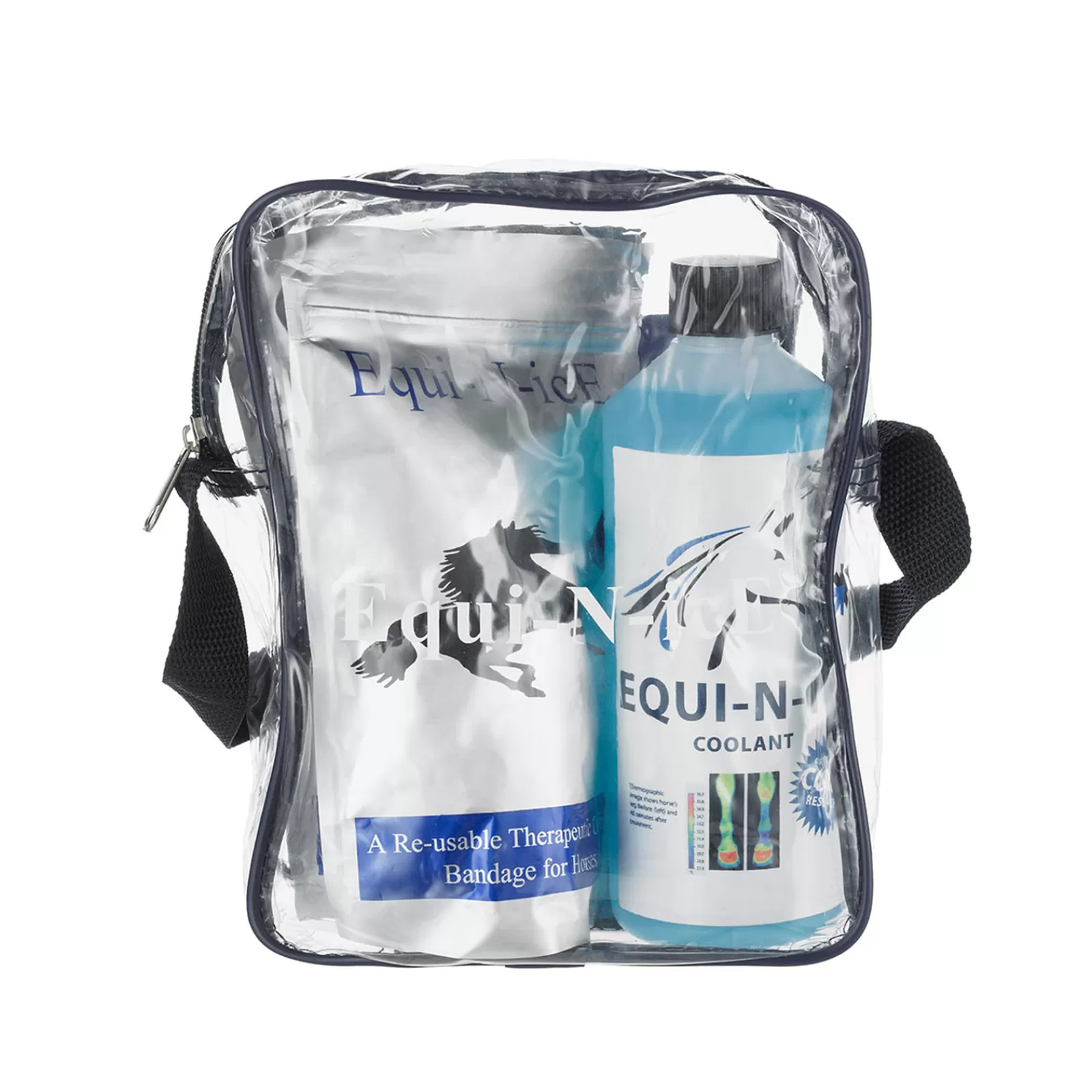 Cheap Pack D'écurie Equi-N-Ice Stable Pack (2 Bandages + 500 Ml) Premiers Secours & Anti-Mouches