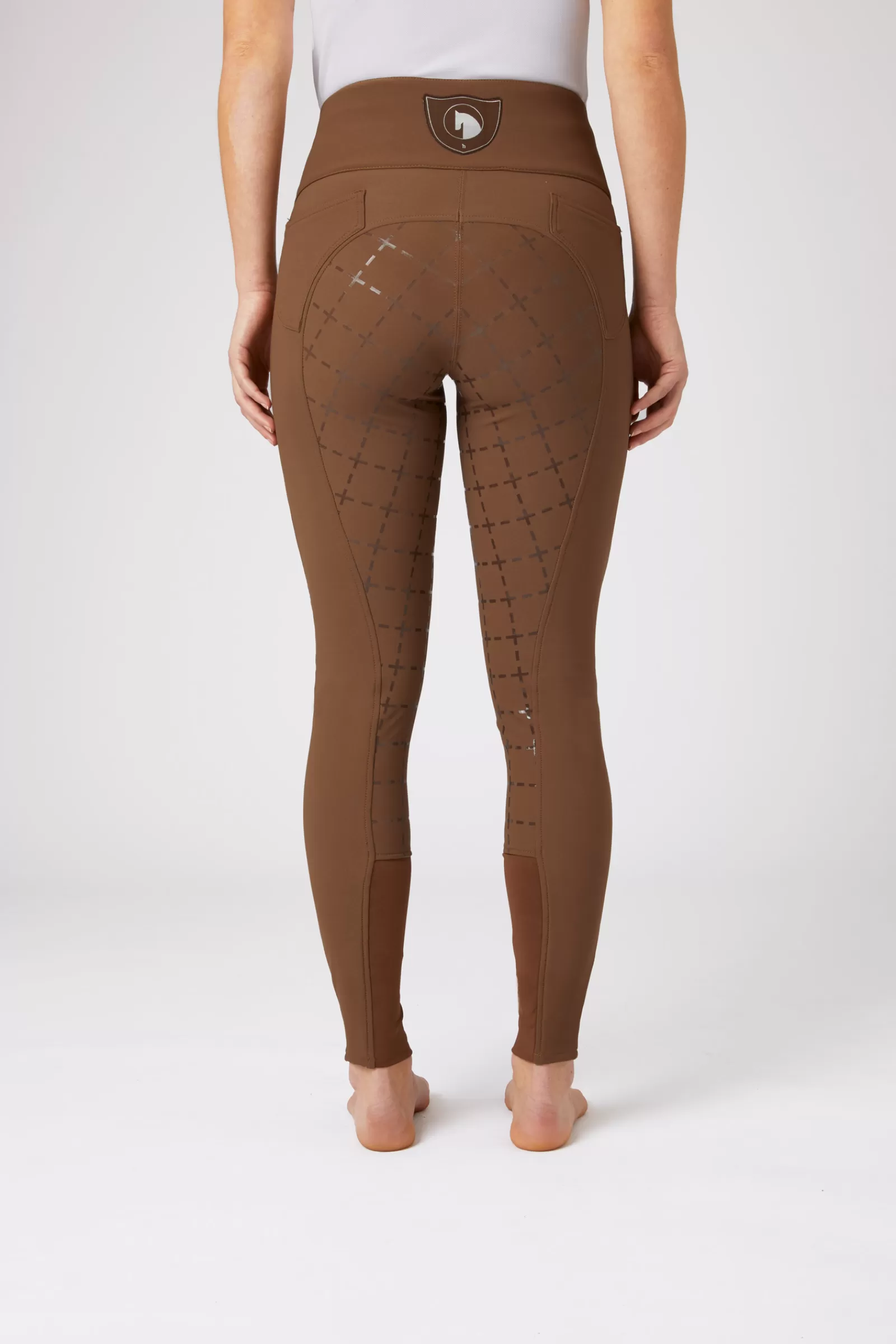 horze Pantalon A Fond Peau Desiree Silicone Et Taille Haute, Femme< Pantalons D'équitation Fond Integral