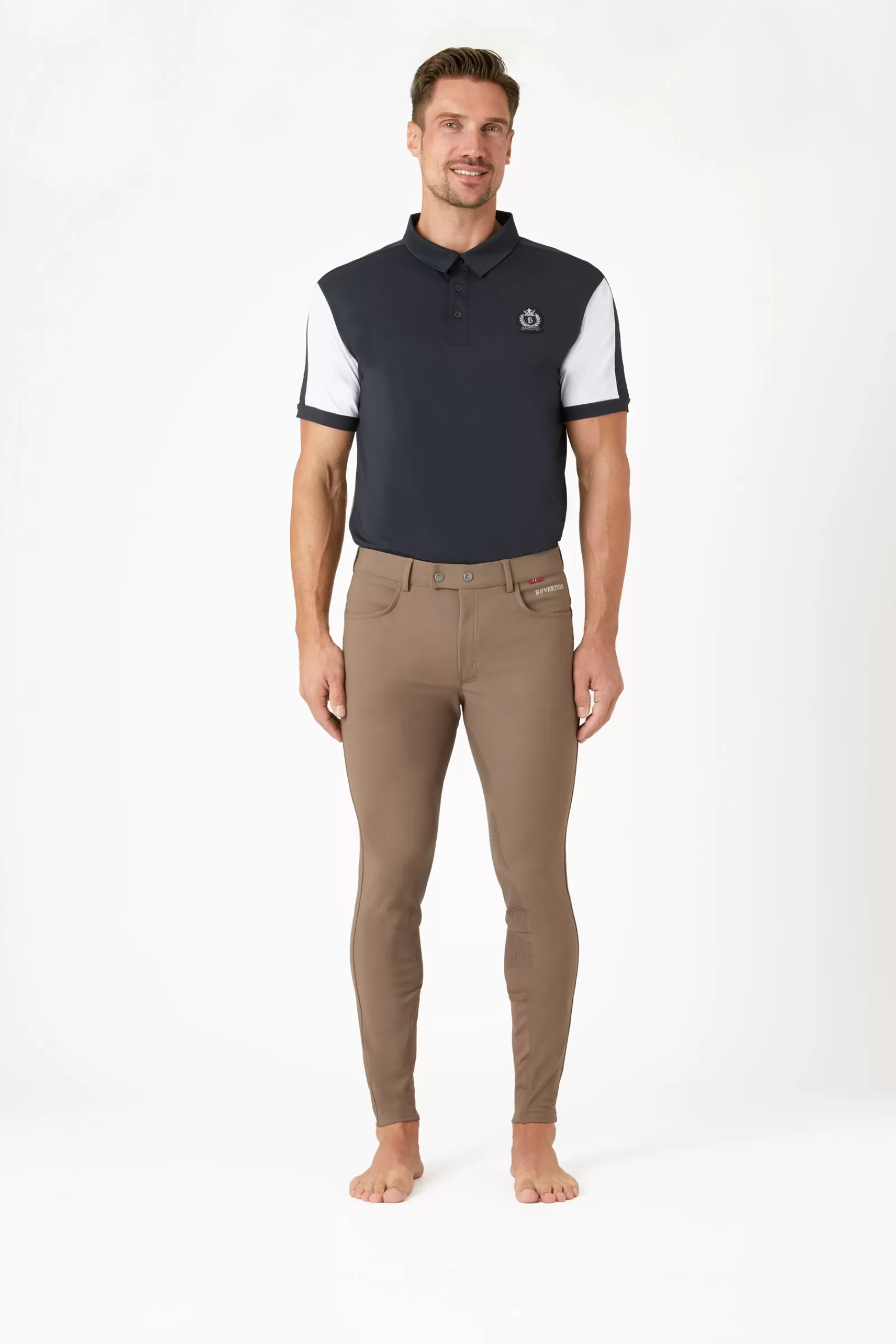 bvertigo Pantalon D'équitation A Fond Integral B Vertigo Damien Pour Homme< Pantalons D'équitation Homme