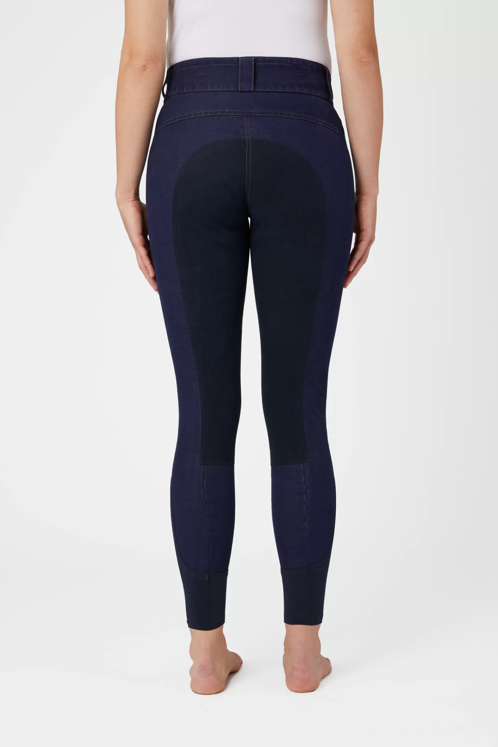 horze Pantalon D'équitation En Jean Denim A Fond Integral , Femme< Pantalons D'équitation Fond Integral