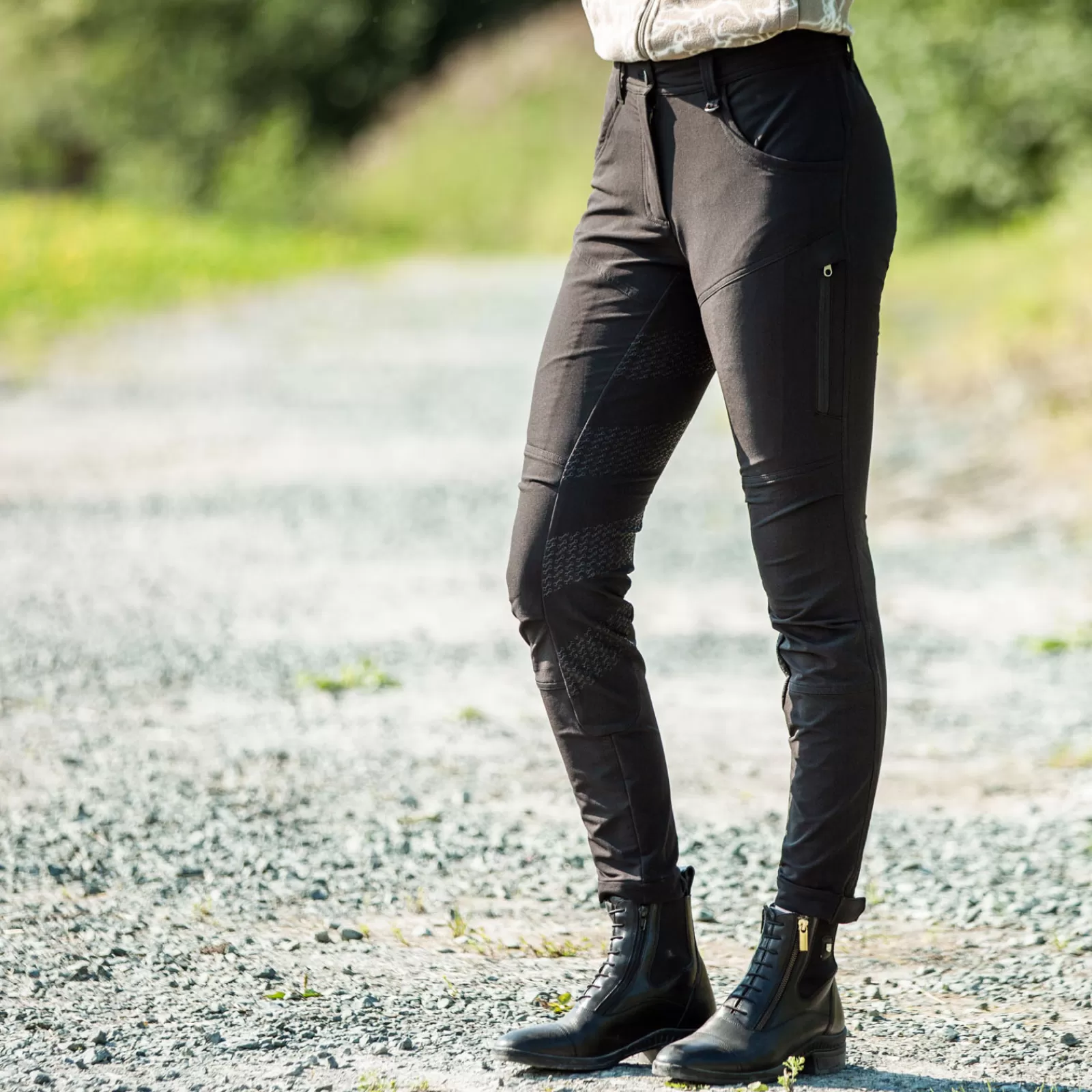 horze Pantalon D'équitation Et D'écurie Fond Integral Silicone Lina, Femme< Pantalons D'équitation Fond Integral