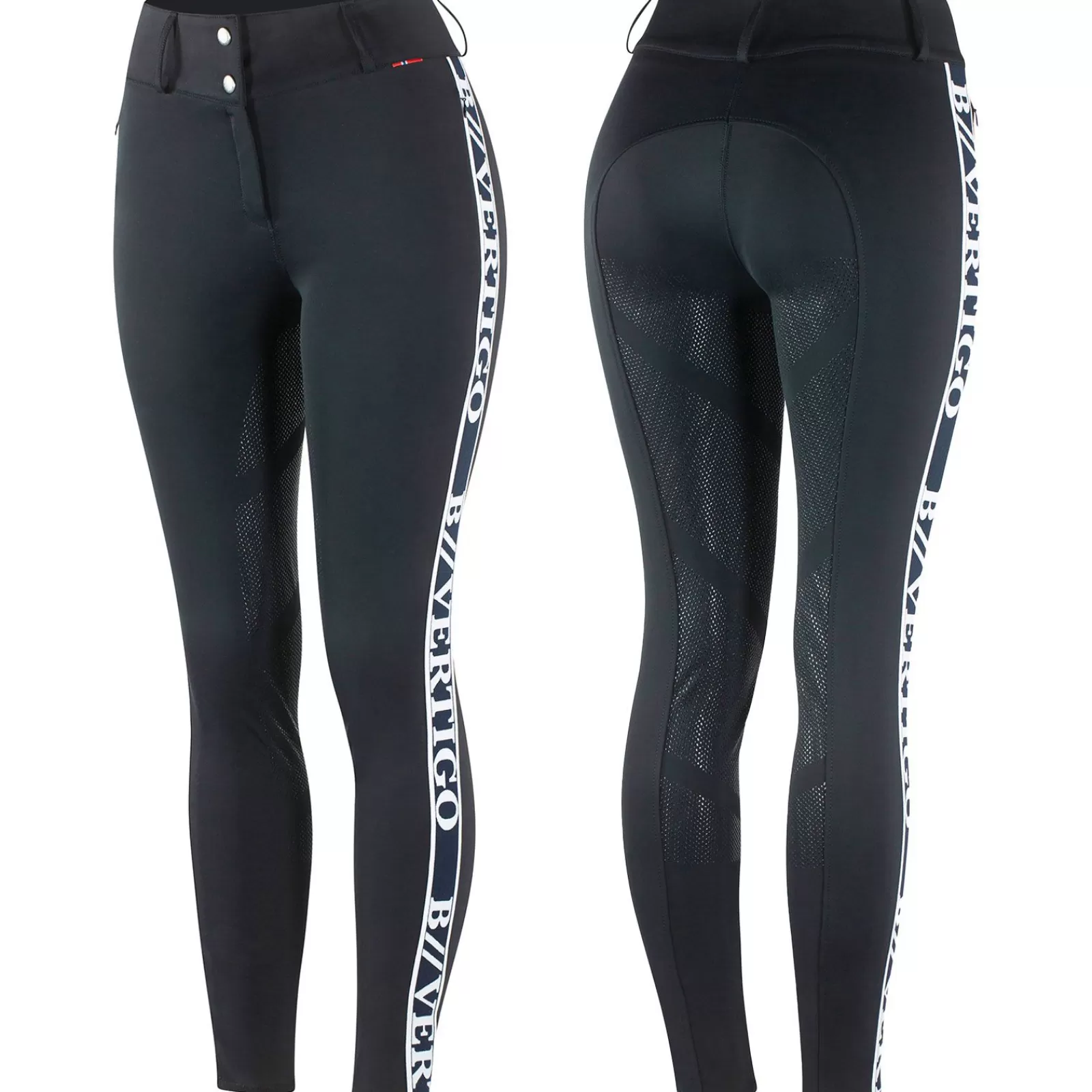 bvertigo Pantalon D'équitation Fonctionnel Taille Haute Fond Integral Silicone B Vertigo Angelika, Femme< Pantalons D'équitation Fond Integral