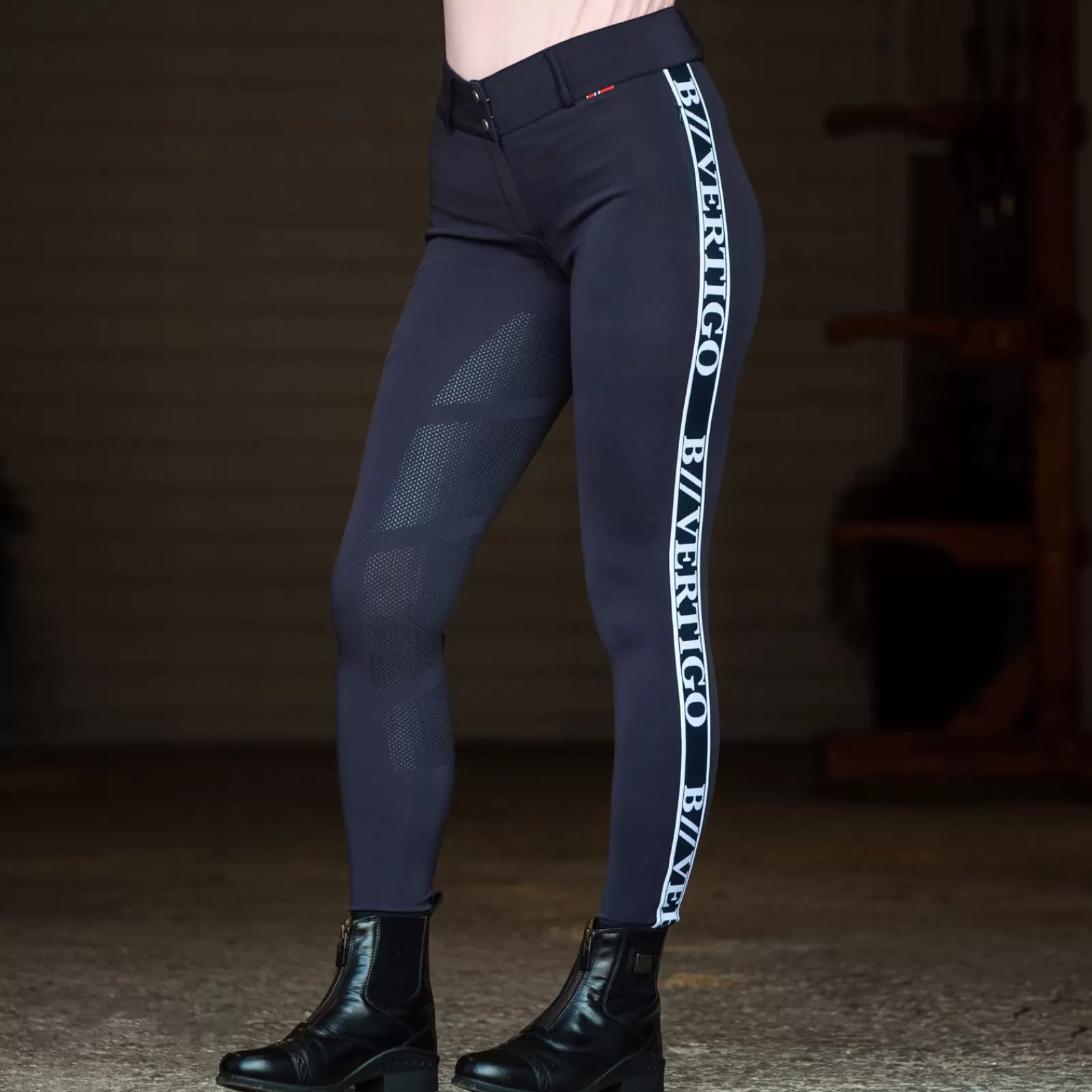 bvertigo Pantalon D'équitation Fonctionnel Taille Haute Fond Integral Silicone B Vertigo Angelika, Femme< Pantalons D'équitation Fond Integral