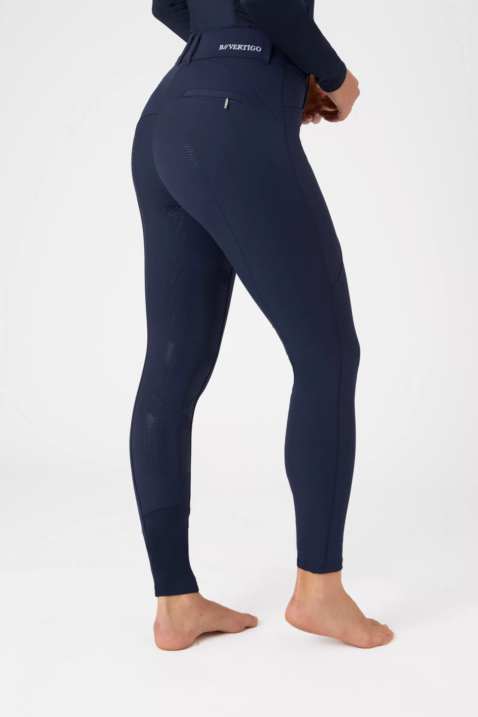 bvertigo Pantalon D'équitation Fond Integral B Vertigo Davina Taille Mi Haute Femme Avec Poches Telephone< Pantalons D'équitation Fond Integral