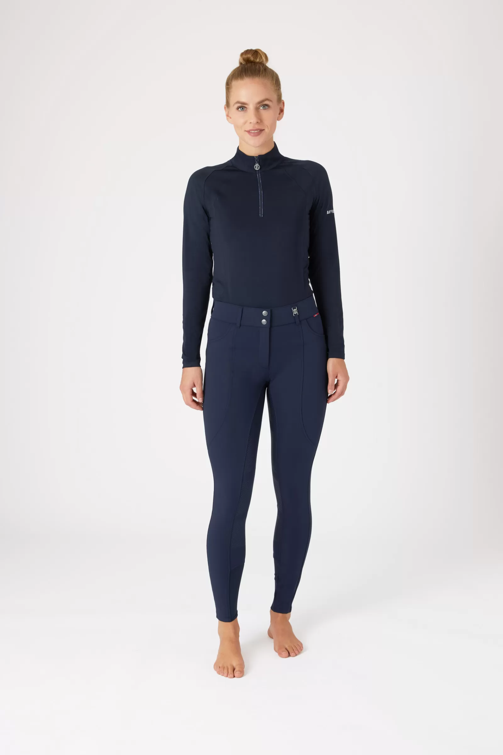 bvertigo Pantalon D'équitation Fond Integral B Vertigo Davina Taille Mi Haute Femme Avec Poches Telephone< Pantalons D'équitation Fond Integral