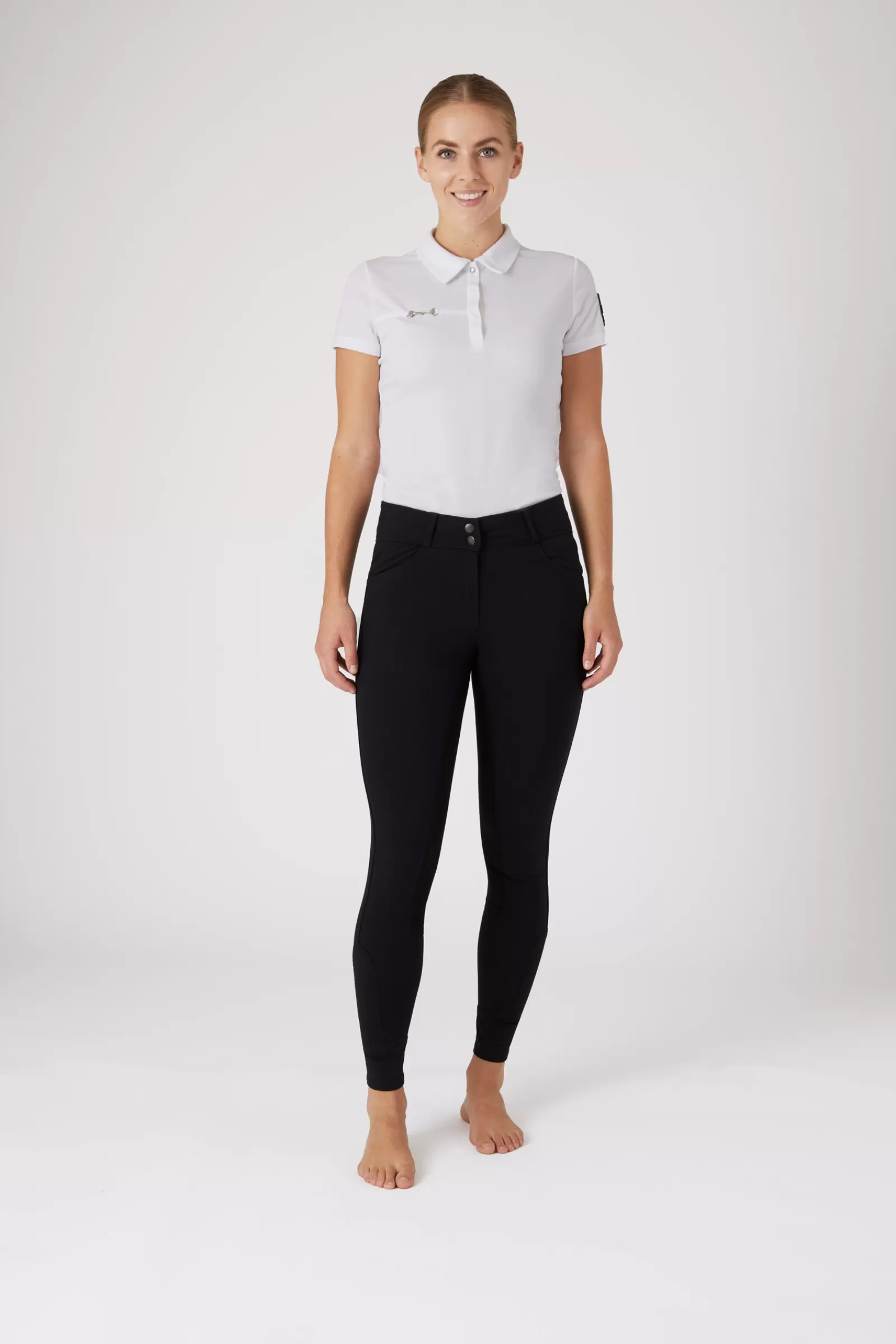 horze Pantalon D'équitation Fond Integral Cuir Pour Femme Avec Poches Cristal< Pantalons D'équitation Fond Integral