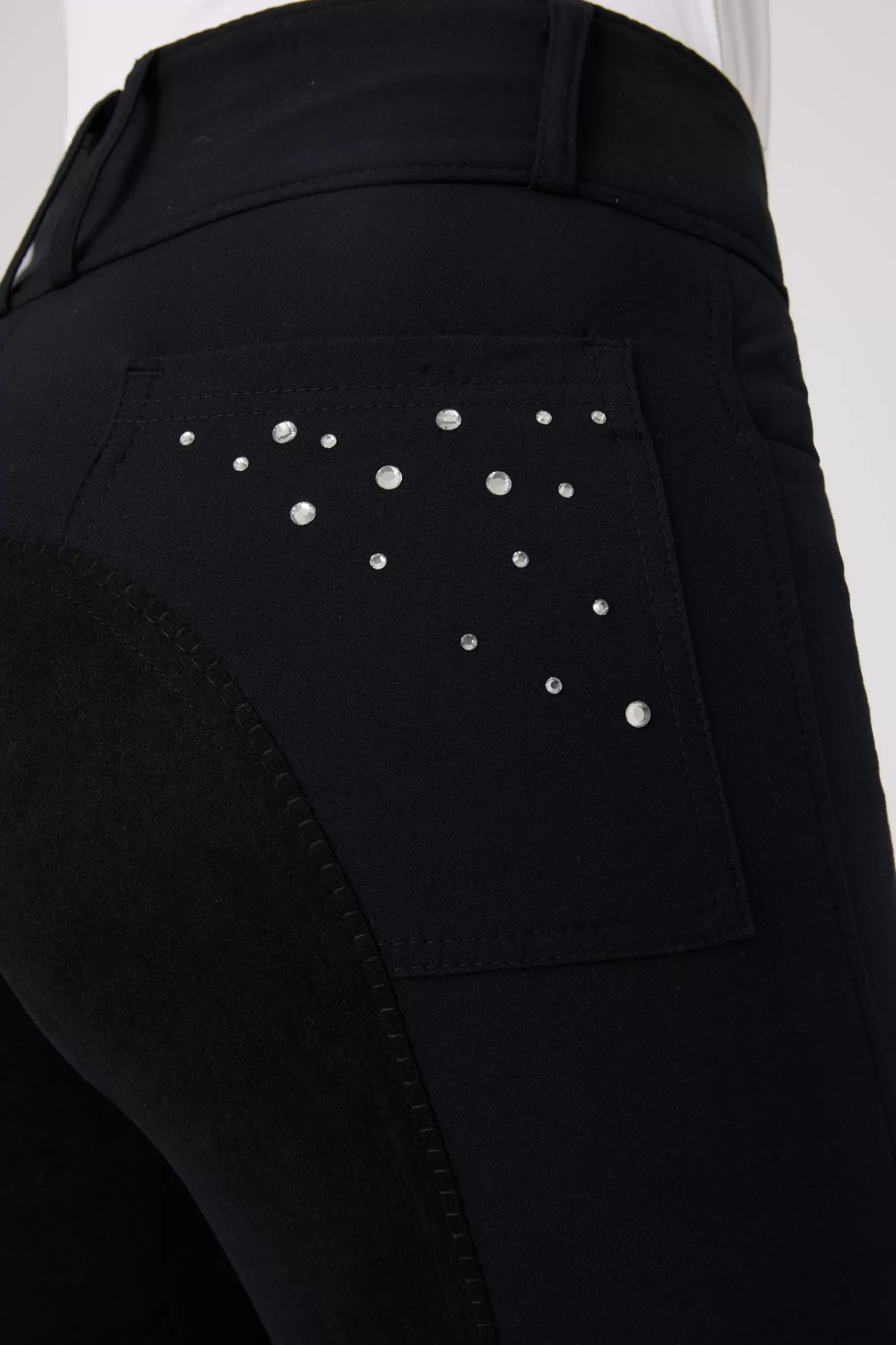 horze Pantalon D'équitation Fond Integral Cuir Pour Femme Avec Poches Cristal< Pantalons D'équitation Fond Integral