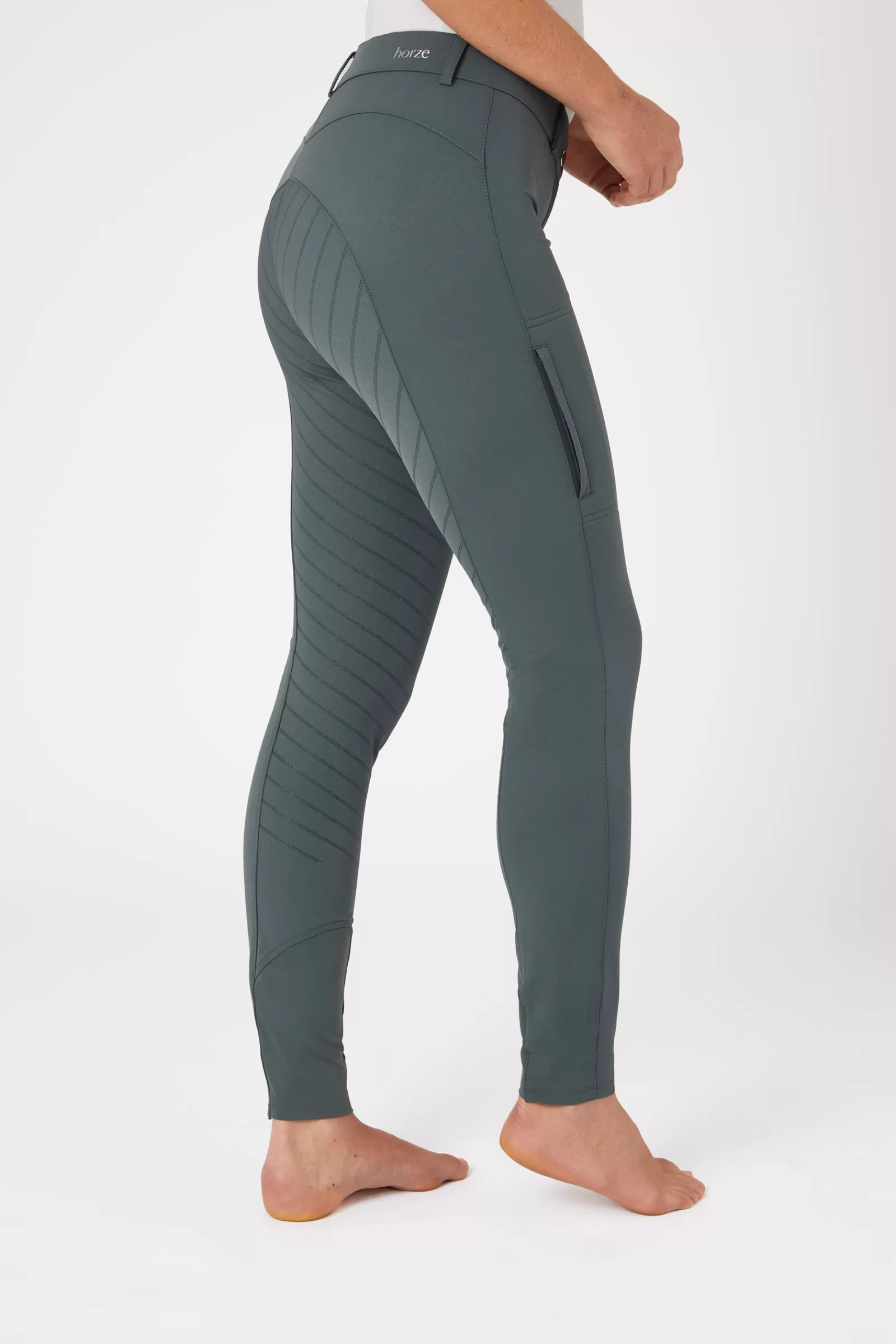 horze Pantalon D'équitation Fond Integral En Silicone Anna, Femme, Avec Poche Pour Telephone< Pantalons D'équitation Fond Integral