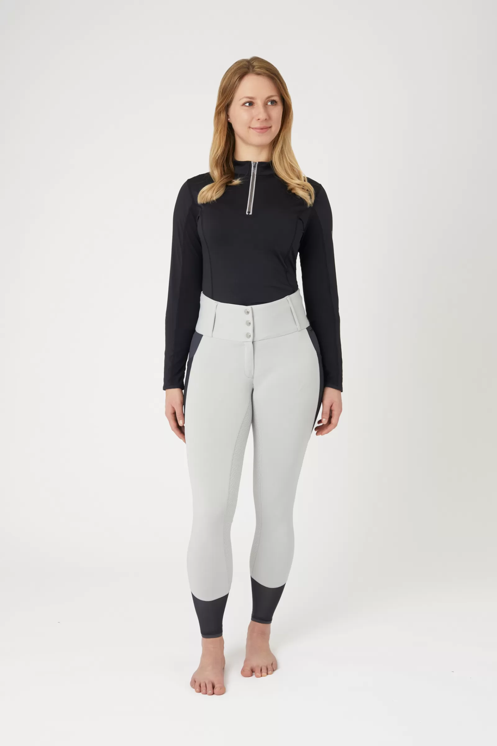 horze Pantalon D'équitation Fond Integral Grip Ebba, Femme, Avec Mesh< Pantalons D'équitation Fond Integral