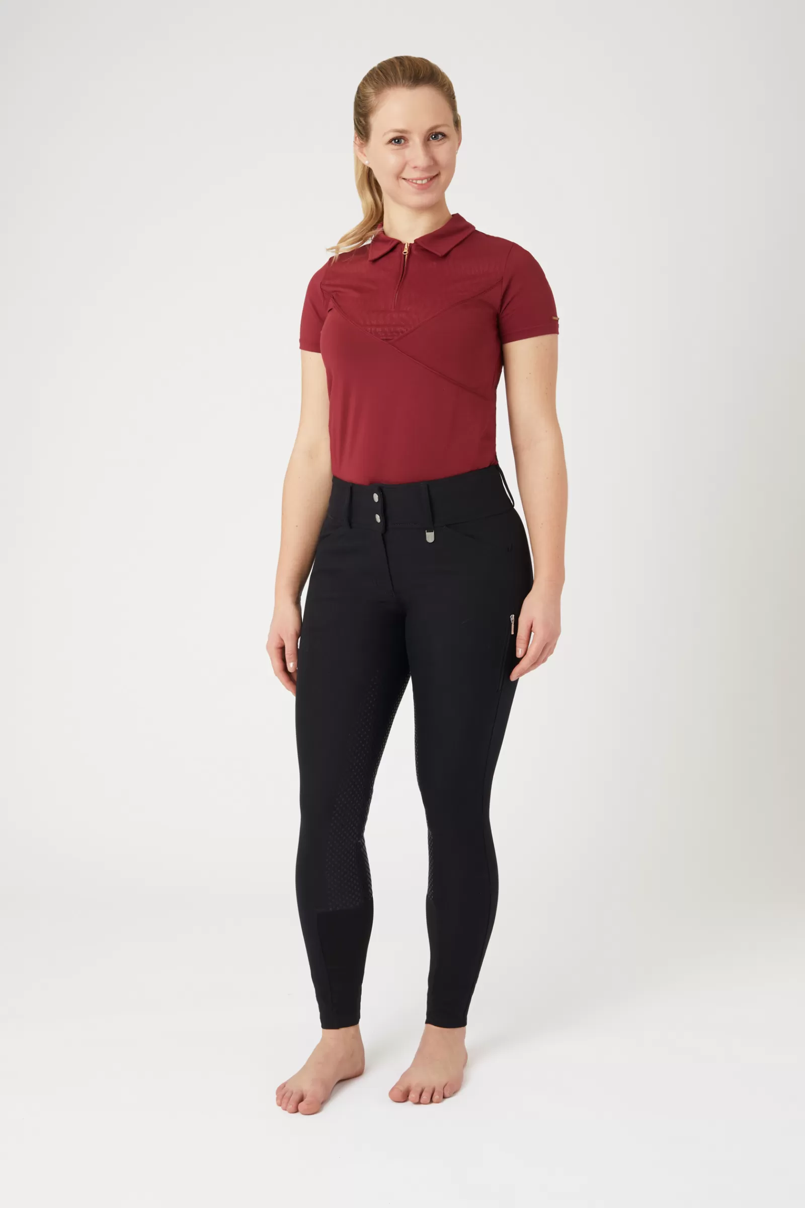 horze Pantalon D'équitation Fond Integral Grip Grand Prix Ii, Femme< Pantalons D'équitation Fond Integral