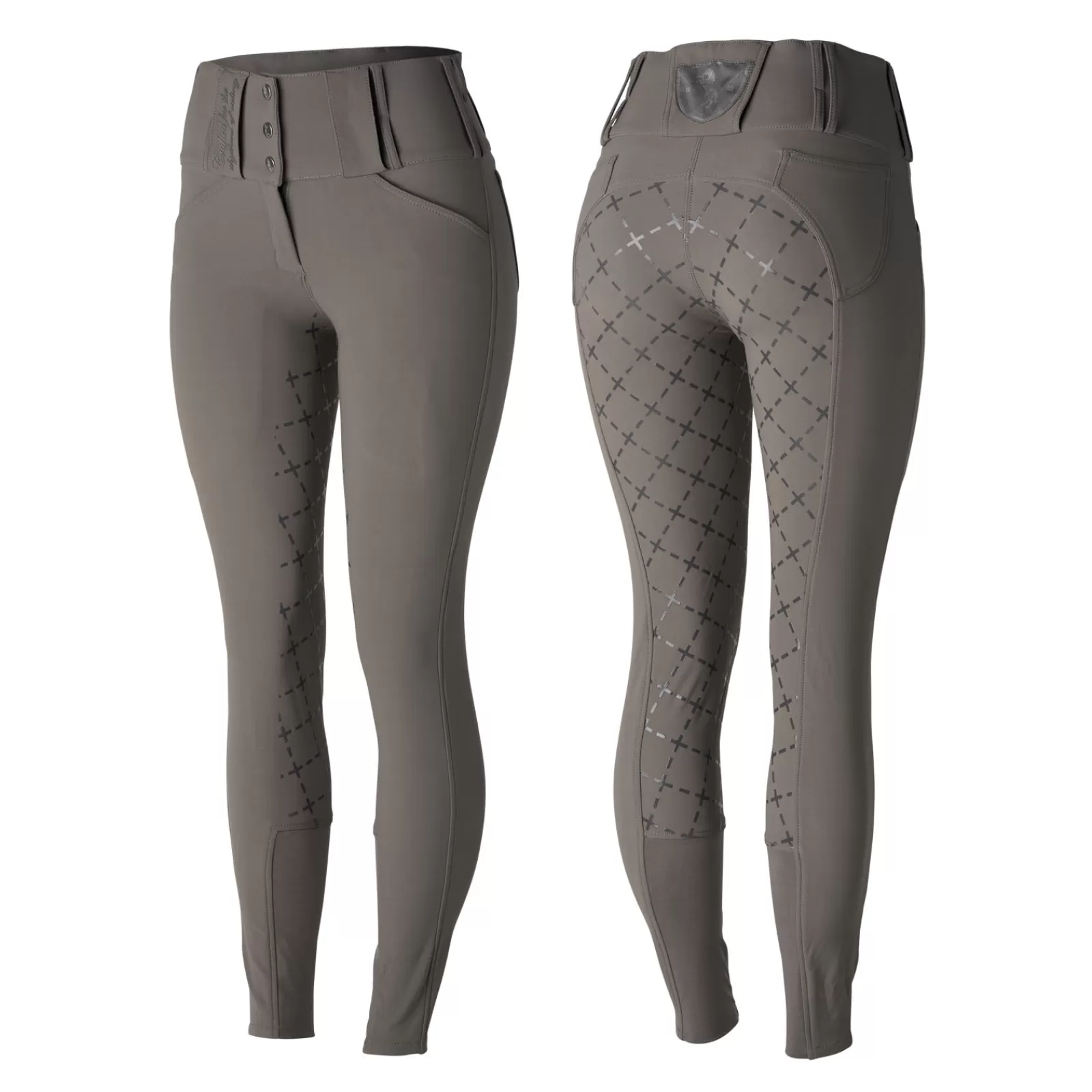 horze Pantalon D'équitation Fond Integral Silicone Avec Passants De Ceinture Desiree, Femme< Pantalons D'équitation Fond Integral