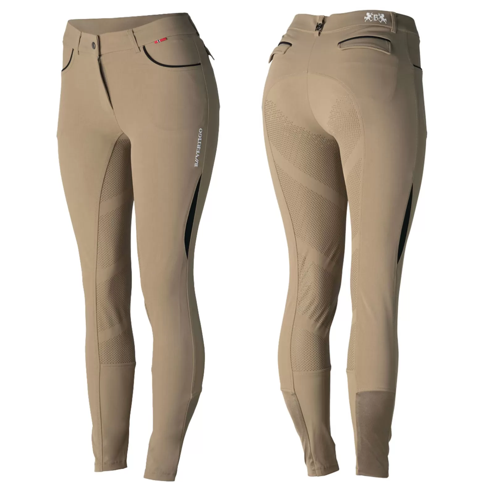 bvertigo Pantalon D'équitation Fond Integral Silicone Taille Mi-Haute B Vertigo Marla, Femme< Pantalons D'équitation Fond Integral