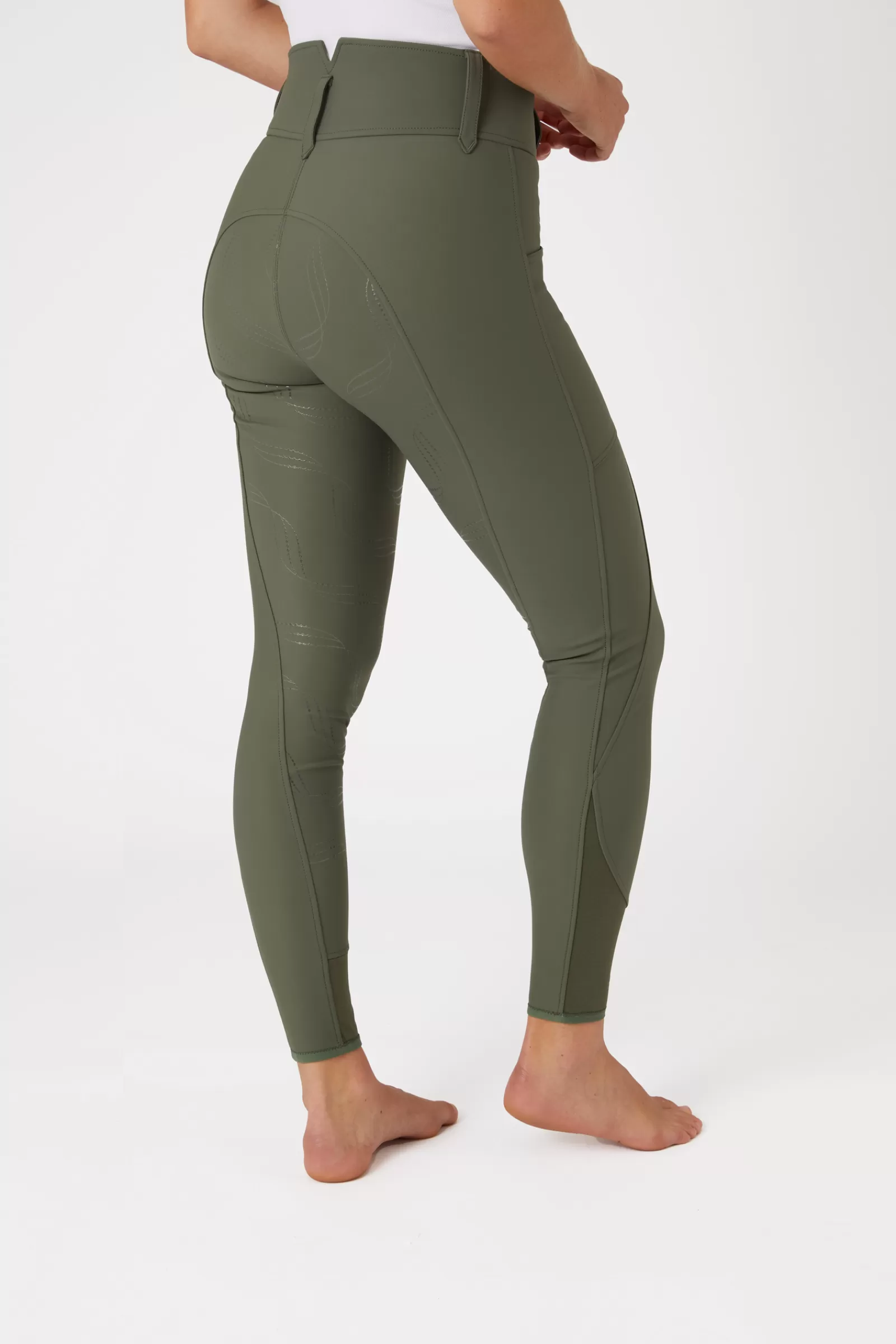 horze Pantalon D'équitation Indira Taille Haute Fond Integral, Femme< Pantalons D'équitation Fond Integral