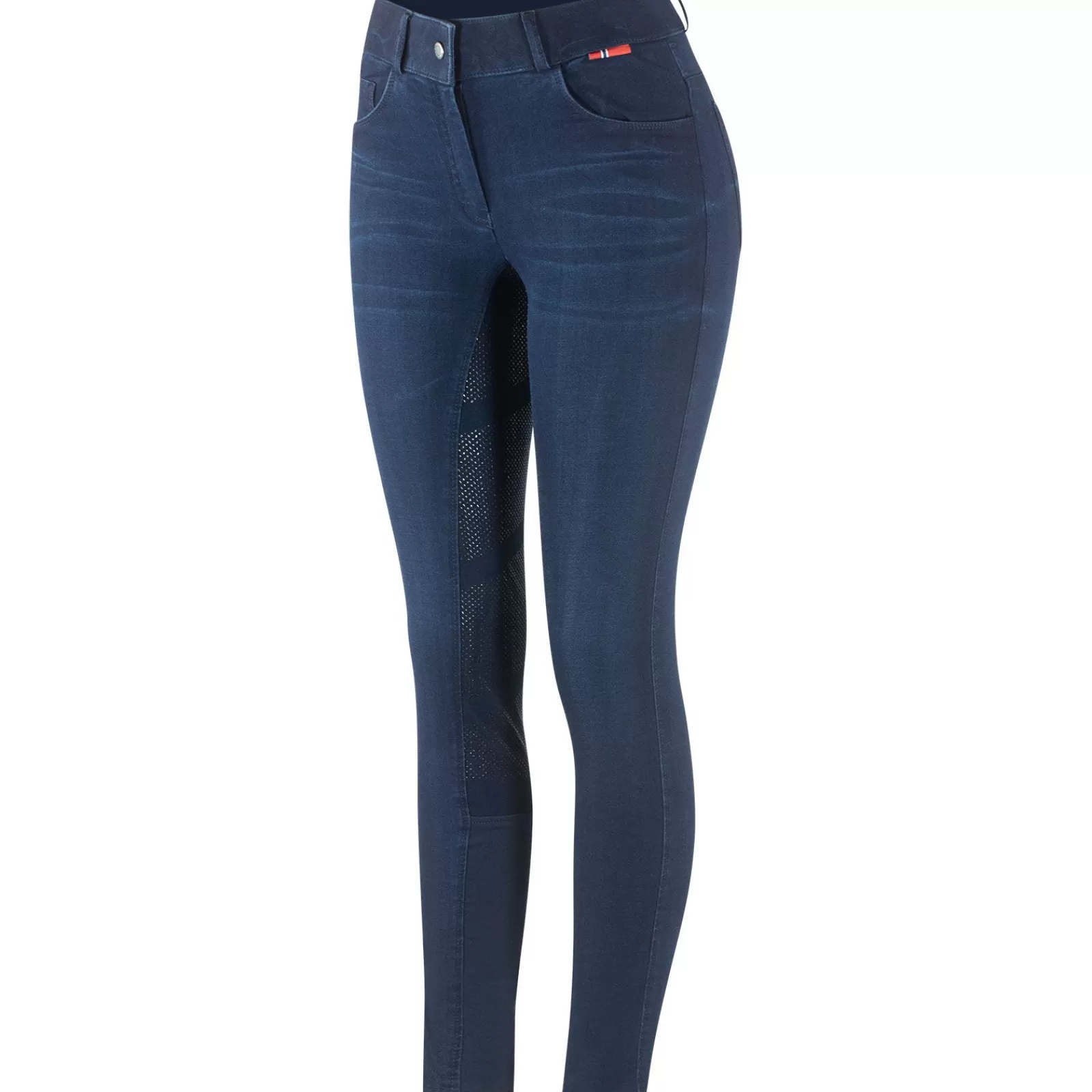 bvertigo Pantalon D'équitation Jean Fond Integral Silicone B Vertigo Elle, Femme< Pantalons D'équitation Fond Integral