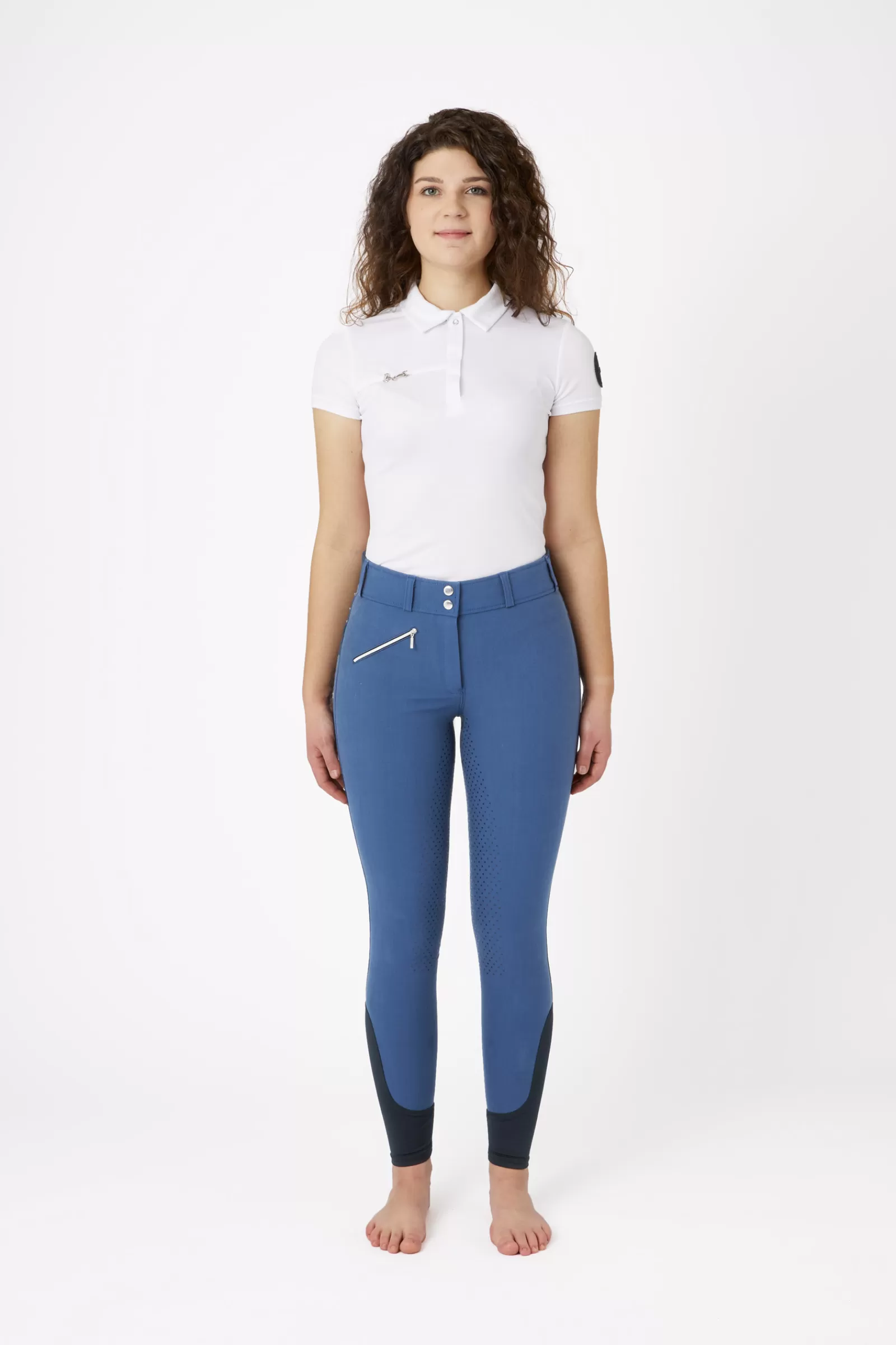 horze Pantalon D'équitation Taille Haute Avec Cristaux , Femme< Pantalons D'équitation Fond Integral