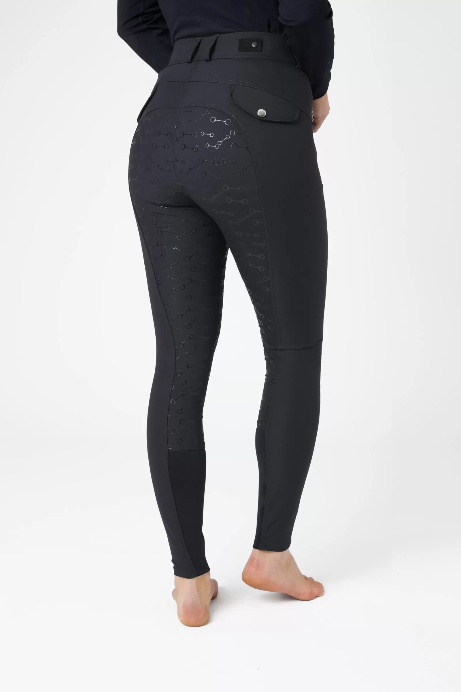 horze Pantalon D'équitation Taille Haute Fond Integral Silicone Andrea< Pantalons D'équitation Fond Integral
