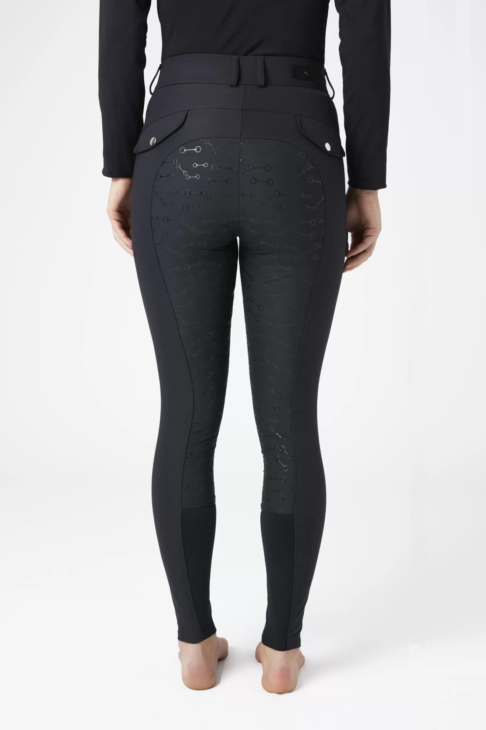 horze Pantalon D'équitation Taille Haute Fond Integral Silicone Andrea< Pantalons D'équitation Fond Integral