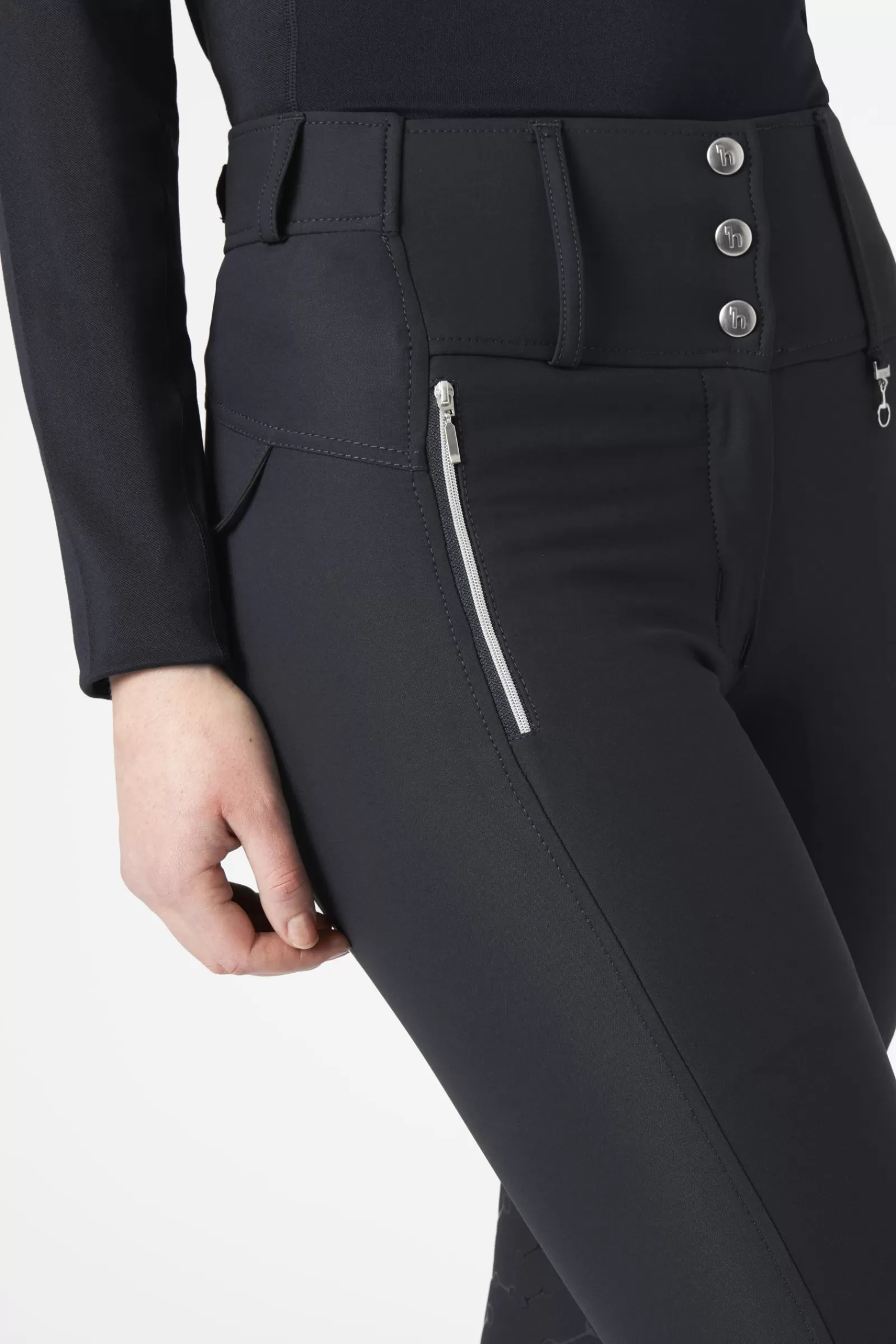 horze Pantalon D'équitation Taille Haute Fond Integral Silicone Andrea< Pantalons D'équitation Fond Integral