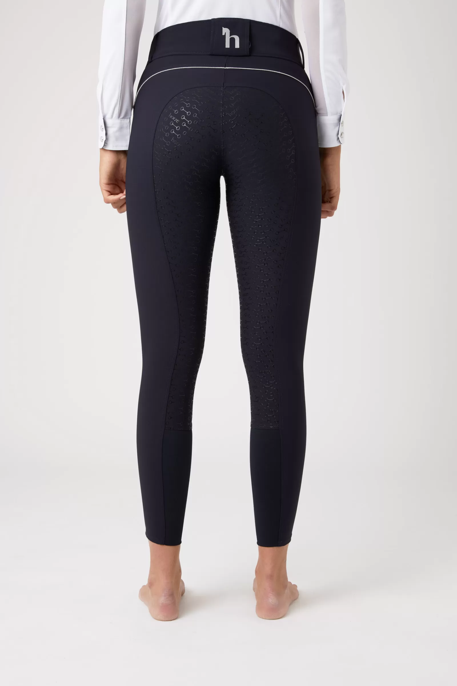 horze Pantalon D'équitation Taille Haute Fond Integral Silicone Aubrey, Femme< Pantalons D'équitation Fond Integral