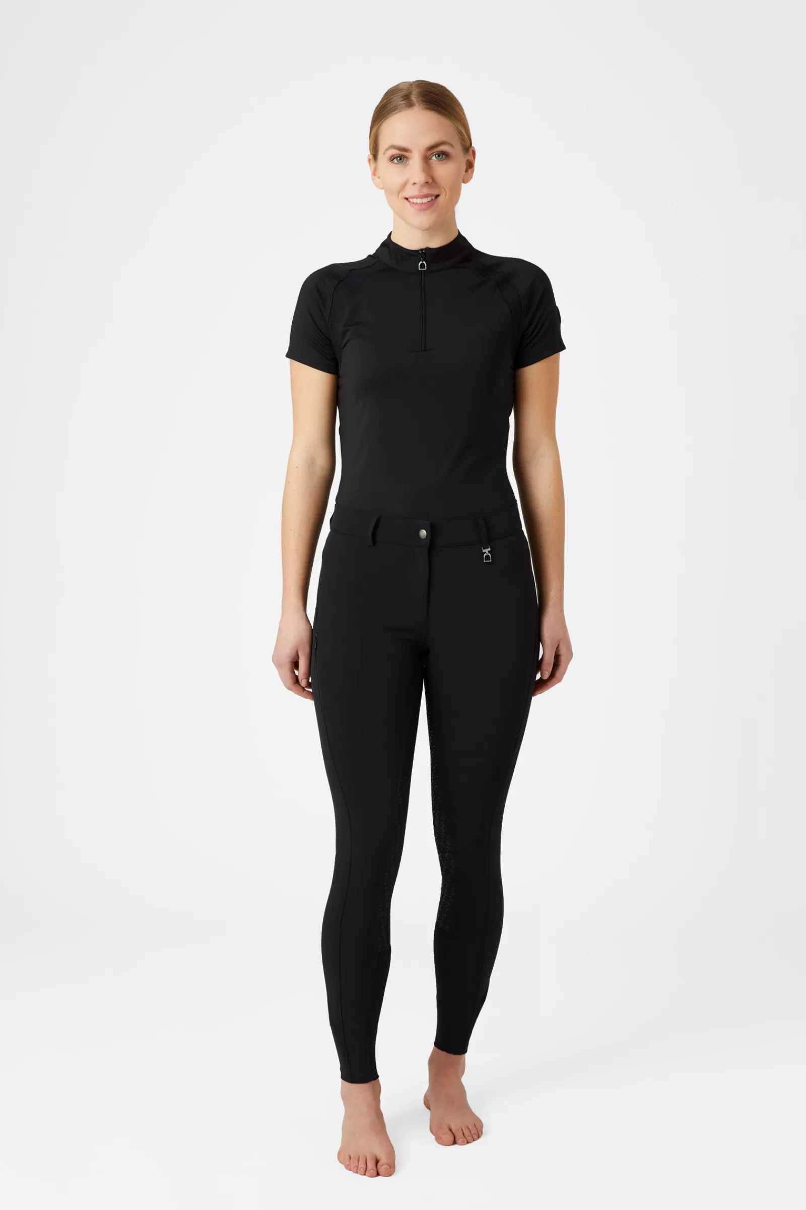 horze Pantalon D'équitation Taille Haute Fond Integral Silicone Mila, Femme< Pantalons D'équitation Fond Integral