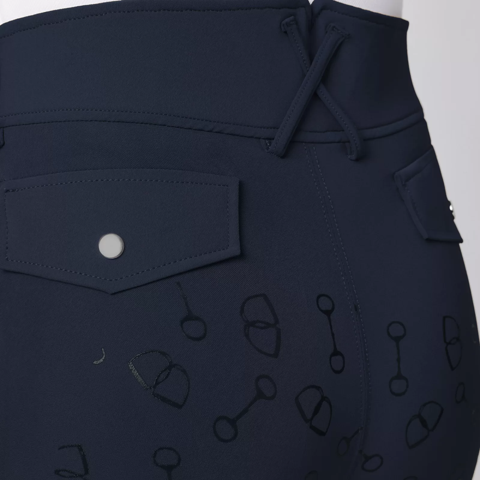 horze Pantalon D'équitation Taille Haute Fond Integral Silicone Mors, Femme< Pantalons D'équitation Fond Integral