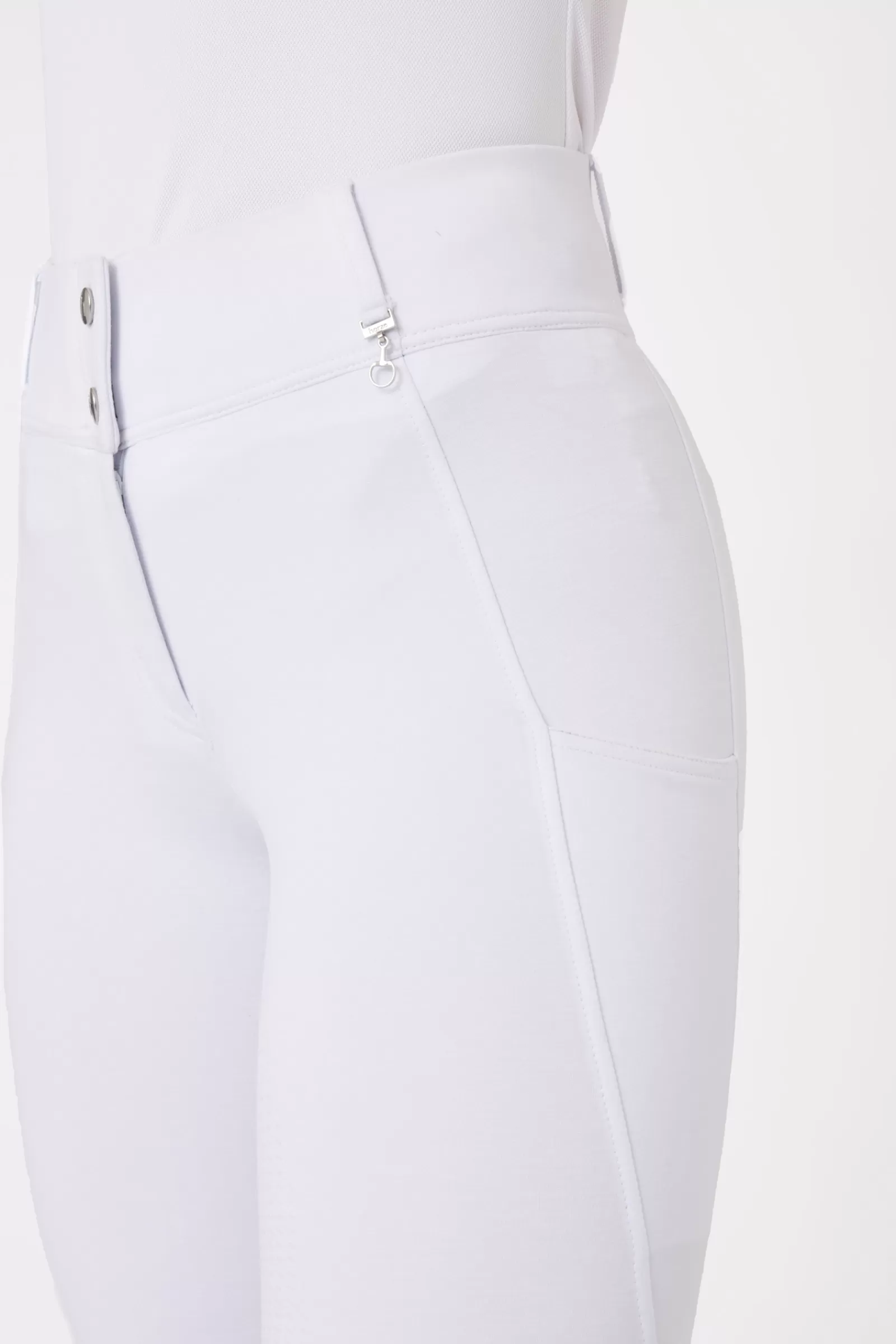 horze Pantalon D'équitation Taille Haute Mira, Silicone, Fond Integral, Femme< Pantalons D'équitation Fond Integral