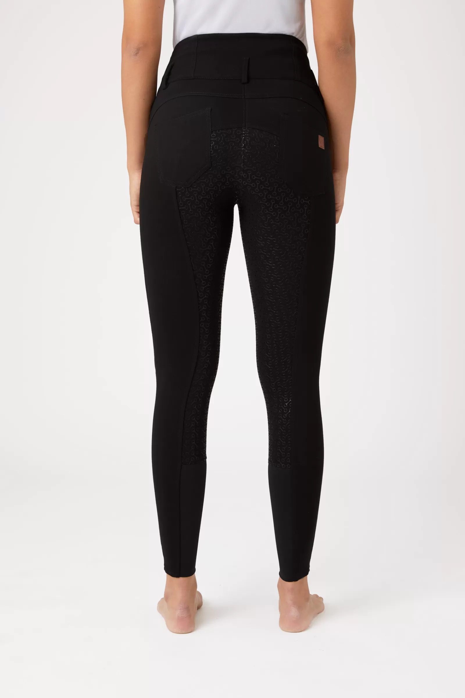 horze Pantalon D'équitation Taille Haute Tara, Silicone, Fond Integral, Femme< Pantalons D'équitation Fond Integral
