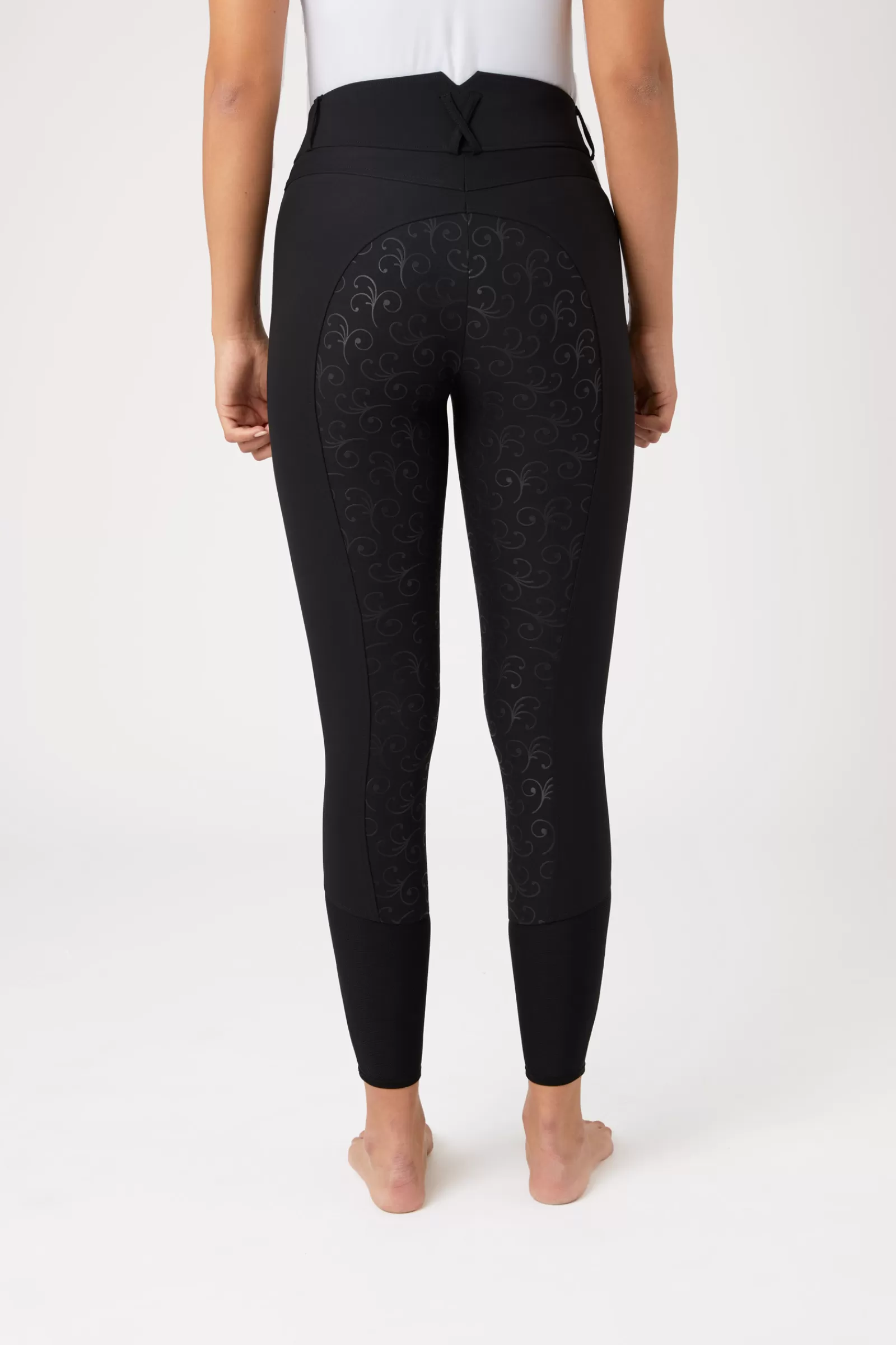 horze Pantalon Leger A Fond Integral Silicone Extensible Angelina, Femme< Pantalons D'équitation Fond Integral
